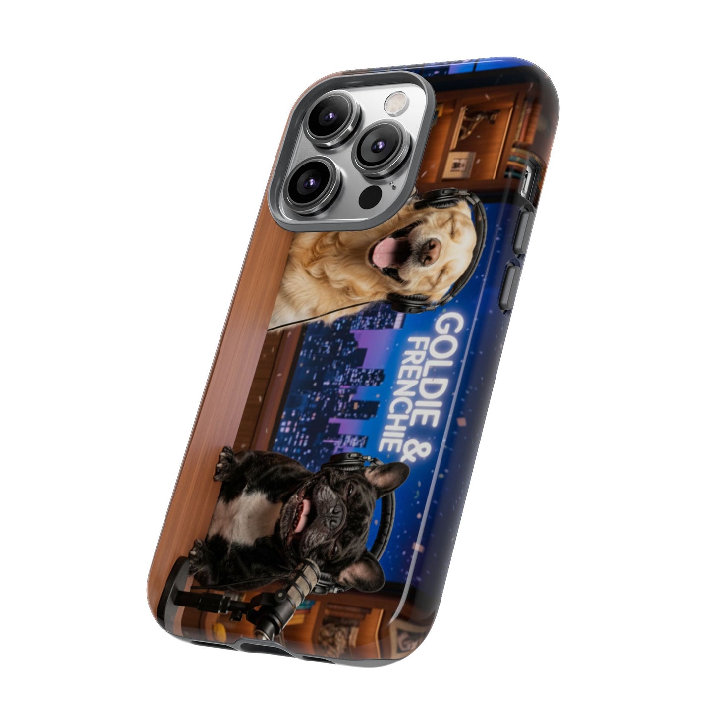Goldie & Frenchie Talk Show LOL Laughing out iPhone Cases