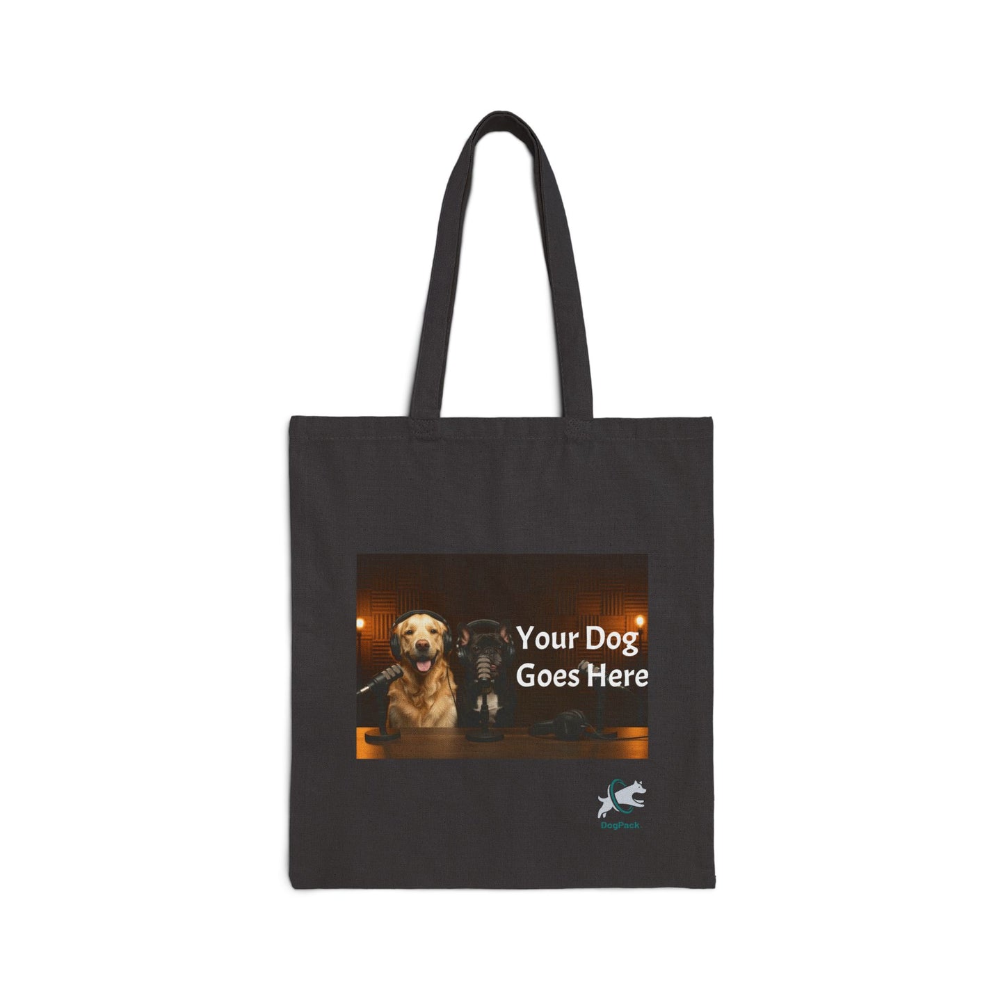 Goldie & Frenchie Custom Canvas Tote - Send in your Pic - Two Sides