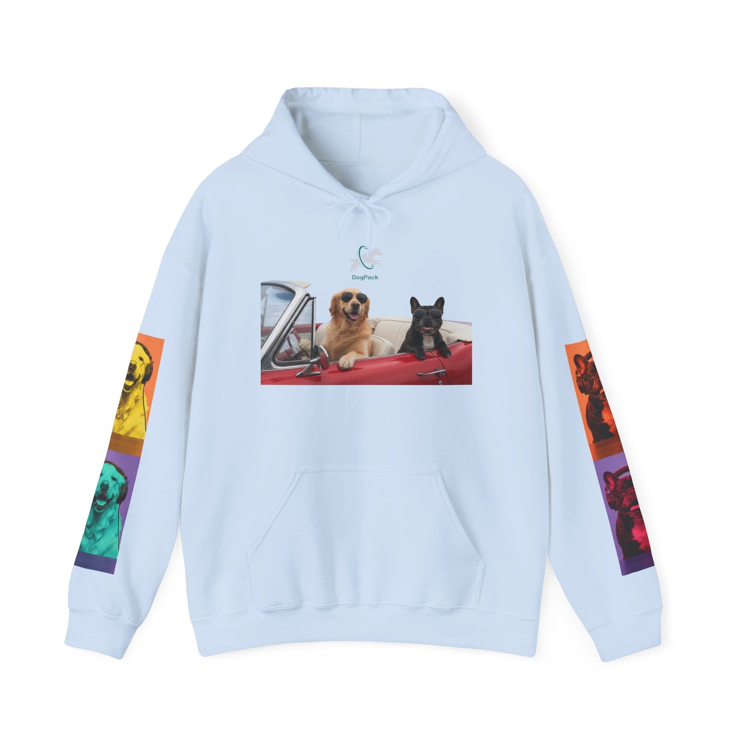 Goldie & Frenchie Cruisin' Hoodie — G&F "Windows down, music up" - Warhol inspired