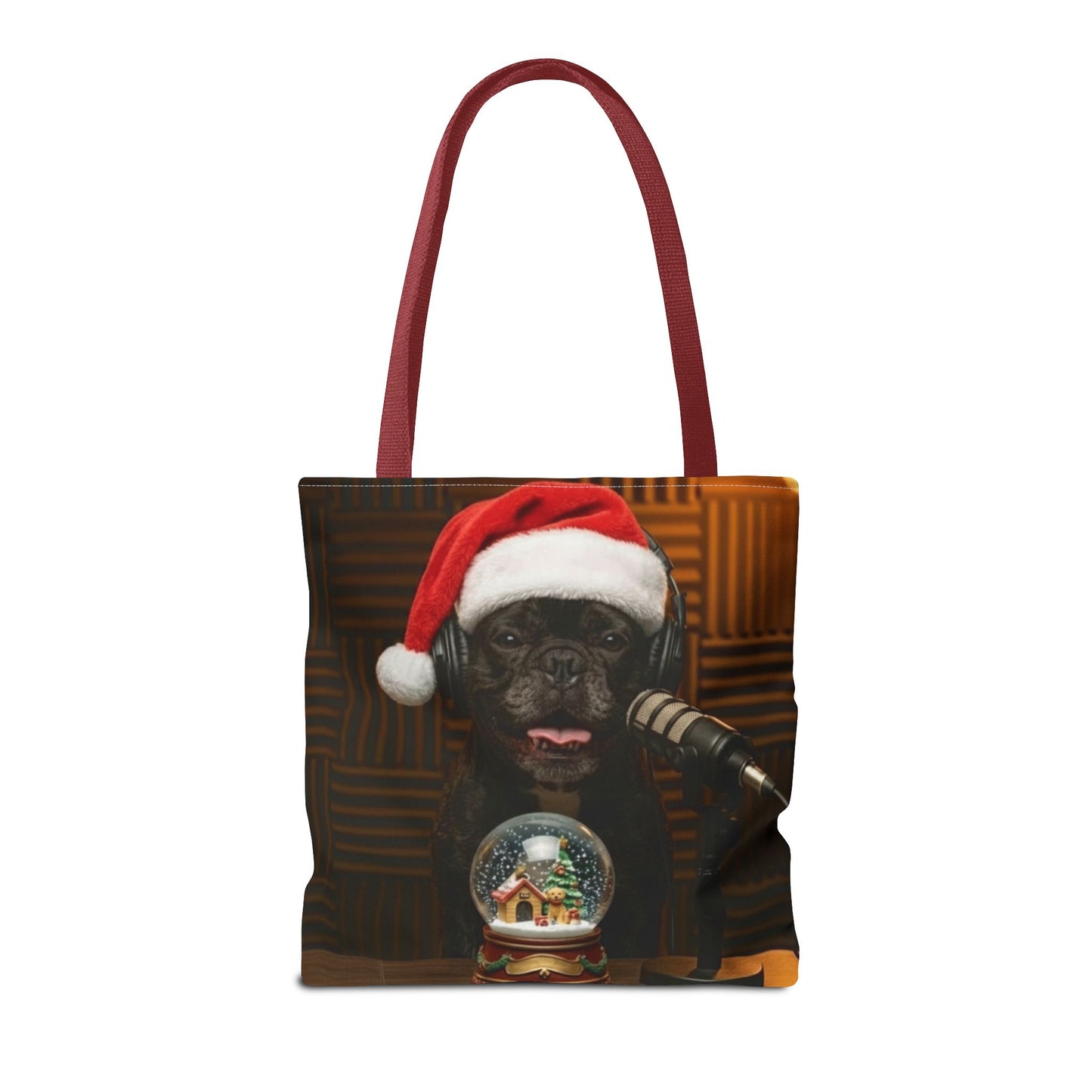 Goldie & Frenchie Smiling Christmas Tote Bag