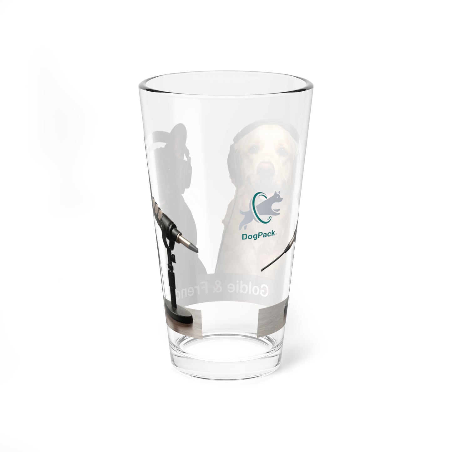 Goldie & Frenchie Podcast Pint Glass 16oz (473ml)