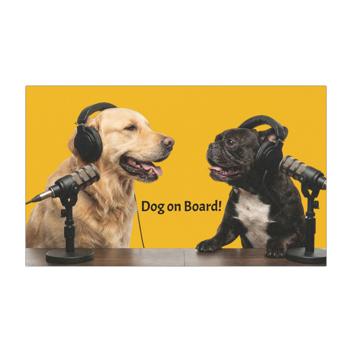 Goldie & Frenchie Car Magnet — "Dog on Board!"