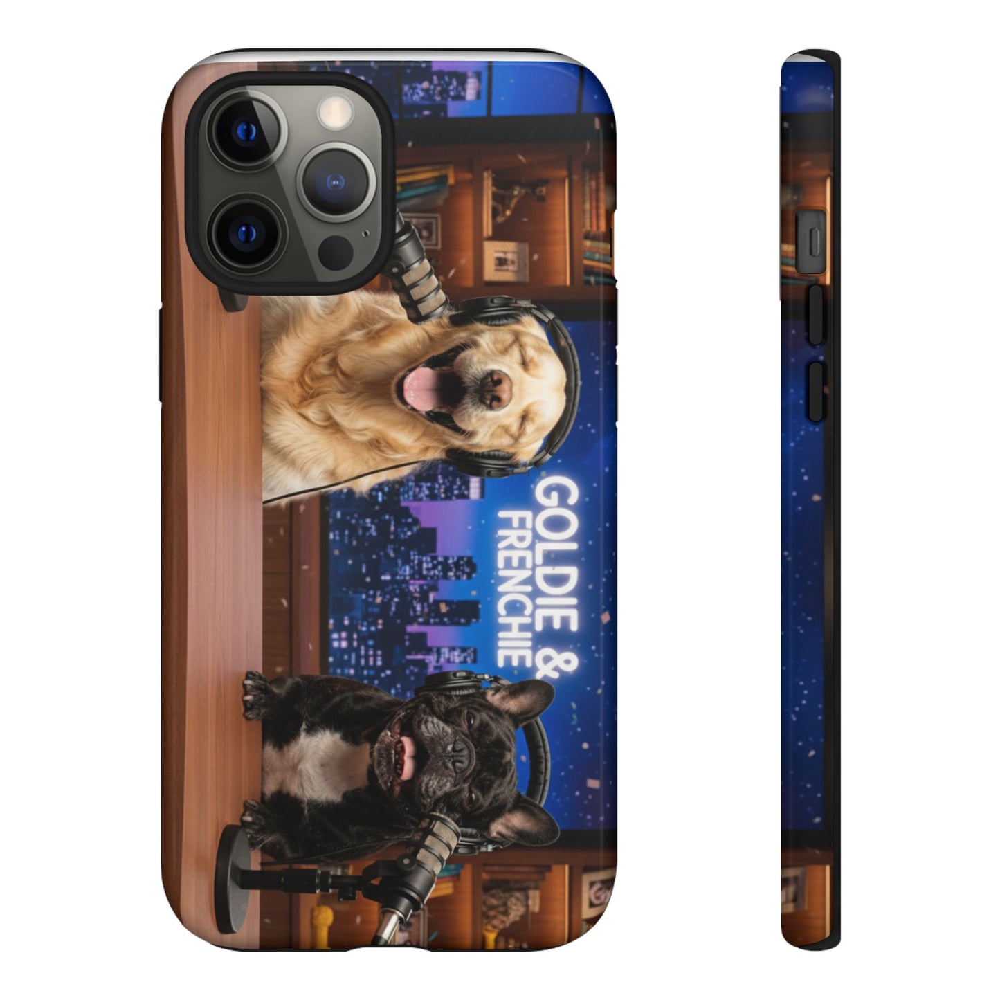 Goldie & Frenchie Talk Show LOL Laughing out iPhone Cases