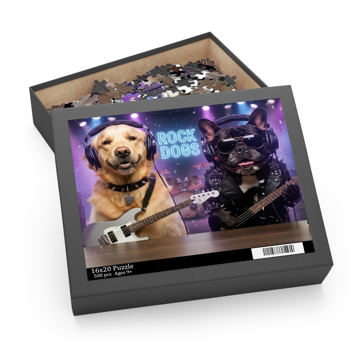 Goldie & Frenchie 'Rock Dogs' Puzzle - 120/252/500 - Piece Jigsaw Puzzle
