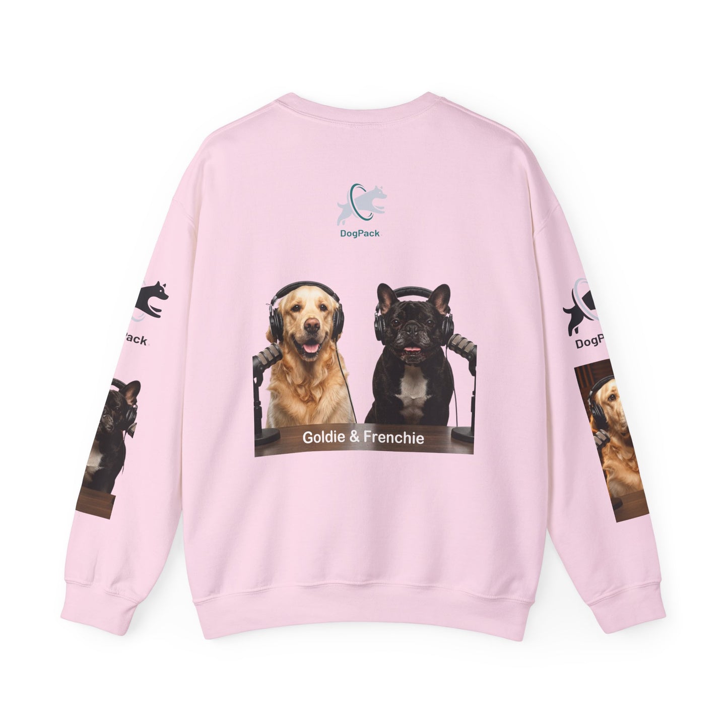 Goldie & Frenchie Have your Back Crewneck and Printed Sleeves