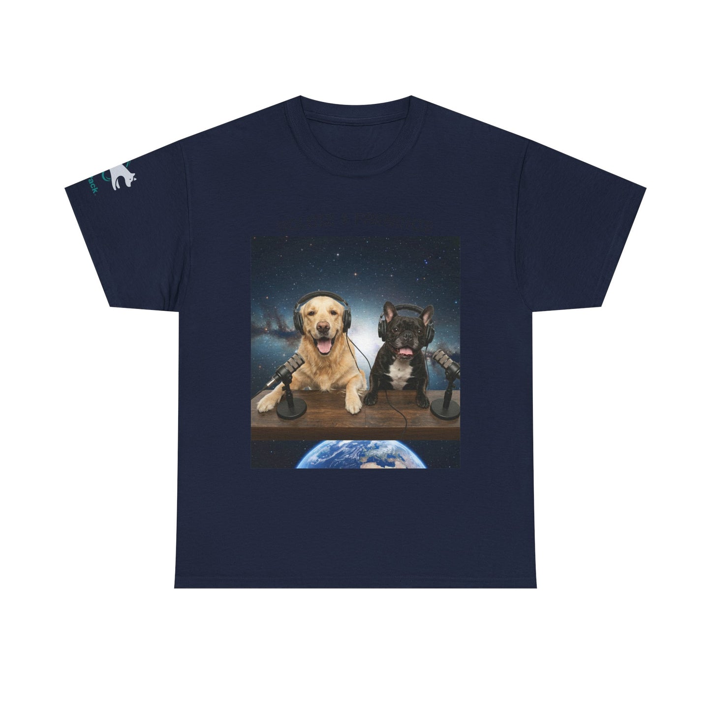 Goldie & Frenchie Broadcasting from Space T-Shirt