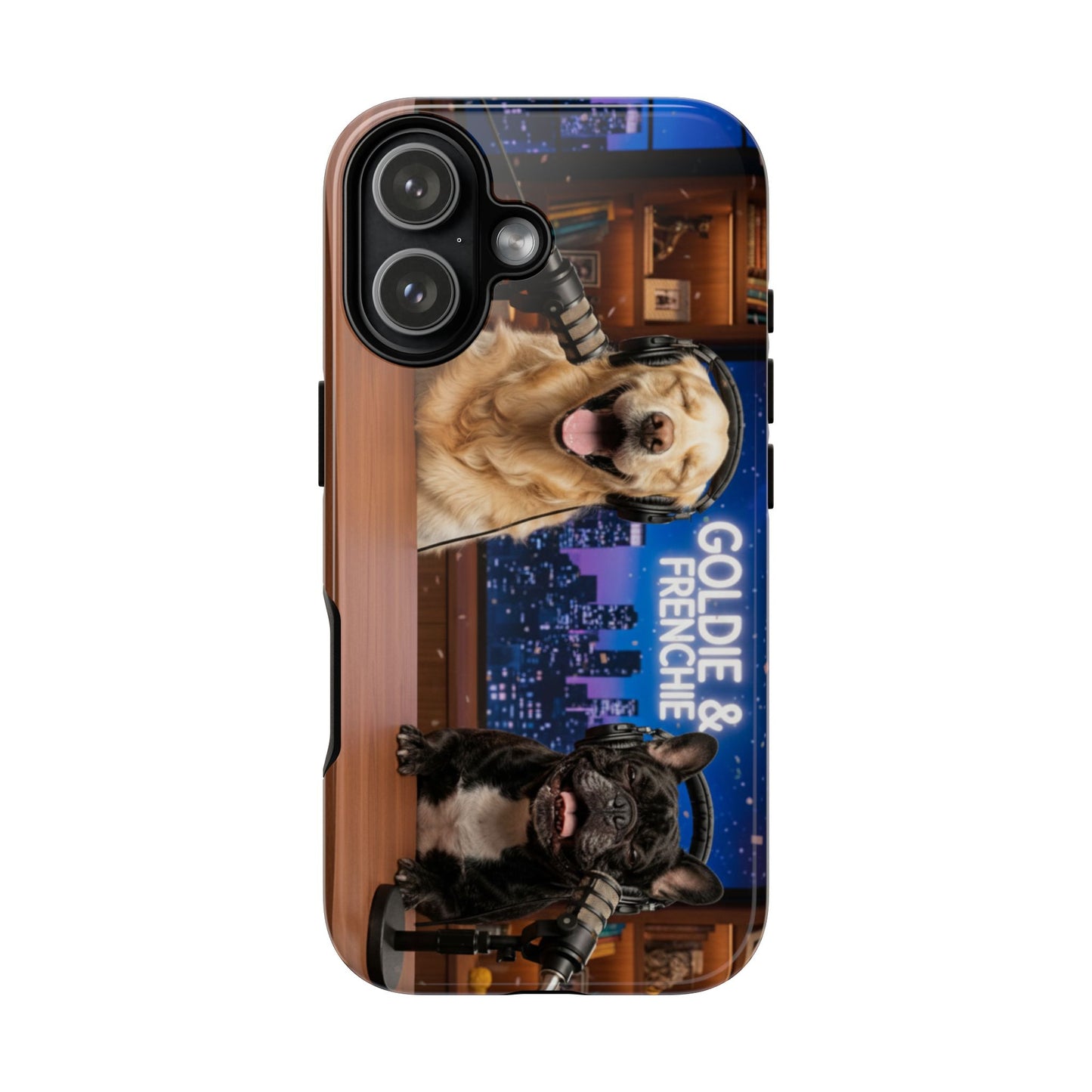 Goldie & Frenchie Talk Show LOL Laughing out iPhone Cases