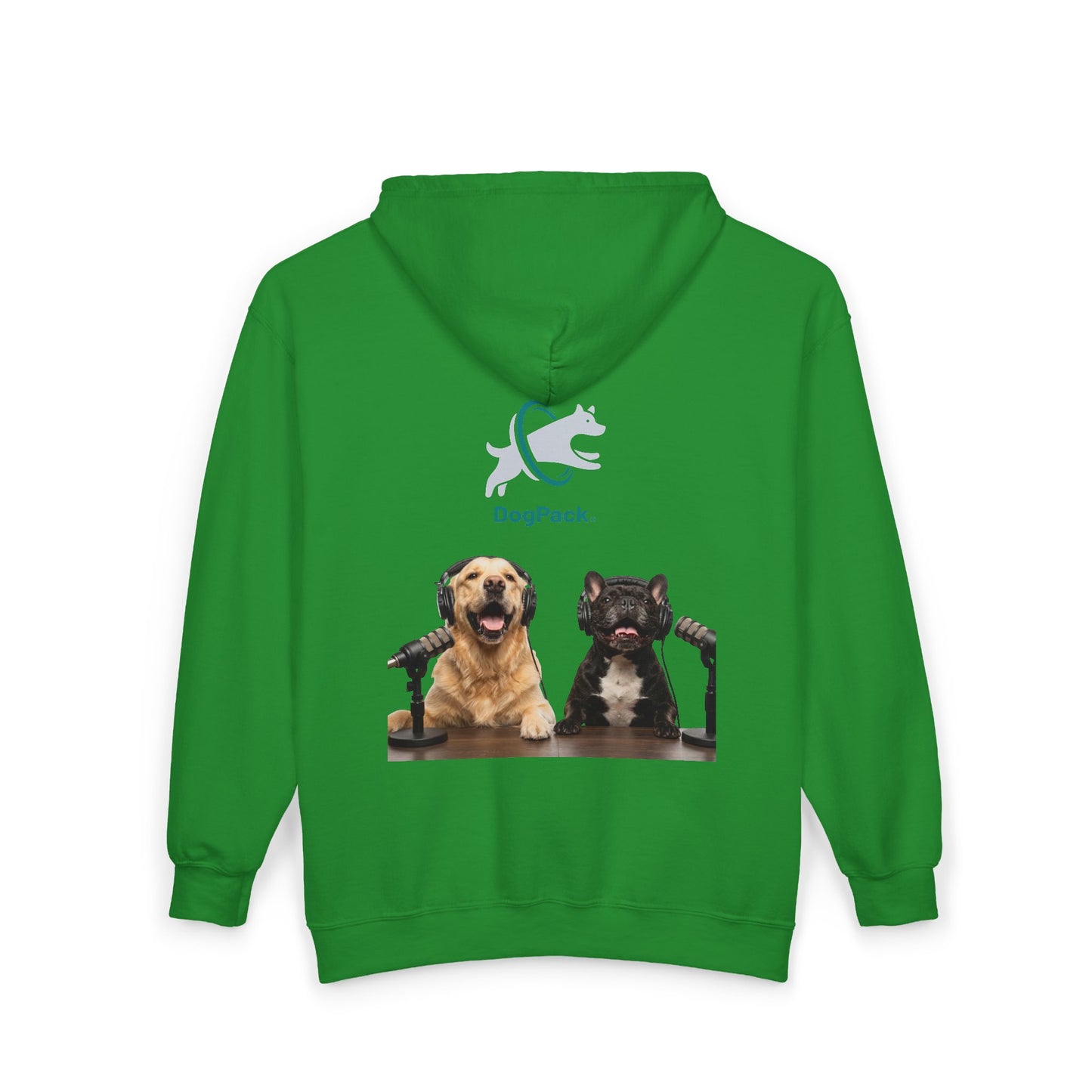 Goldie & Frenchie Podcast Full-Zip Hoodie - Front and Back - Ships from Australia + New Zealand