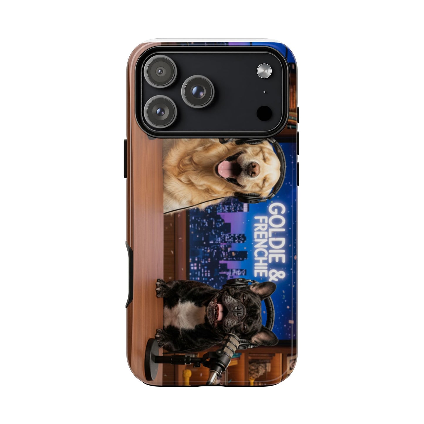 Goldie & Frenchie Talk Show LOL Laughing out iPhone Cases