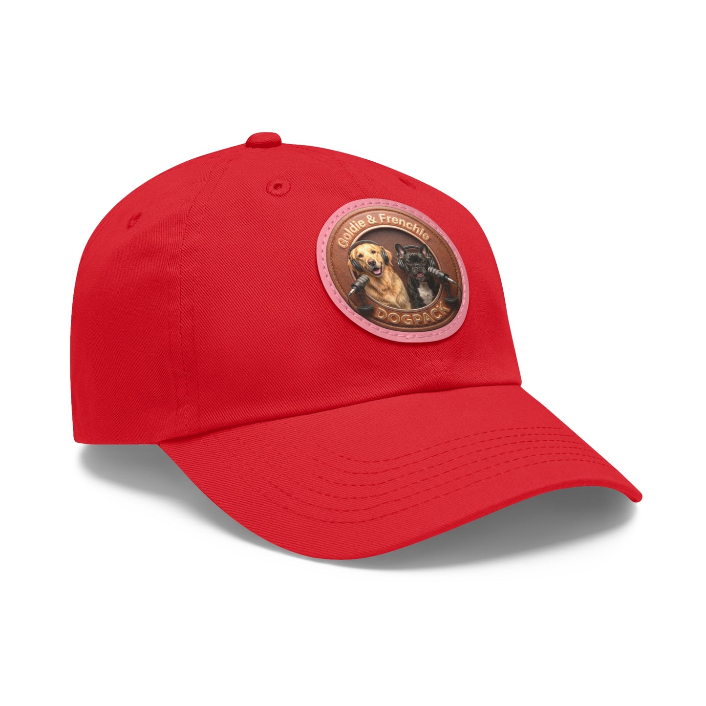 Goldie & Frenchie Leather Patch Baseball Cap