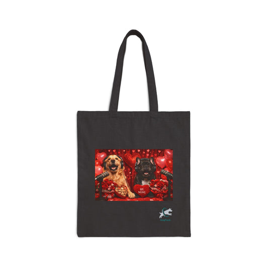 Goldie & Frenchie 'Valentines Day' Canvas Tote