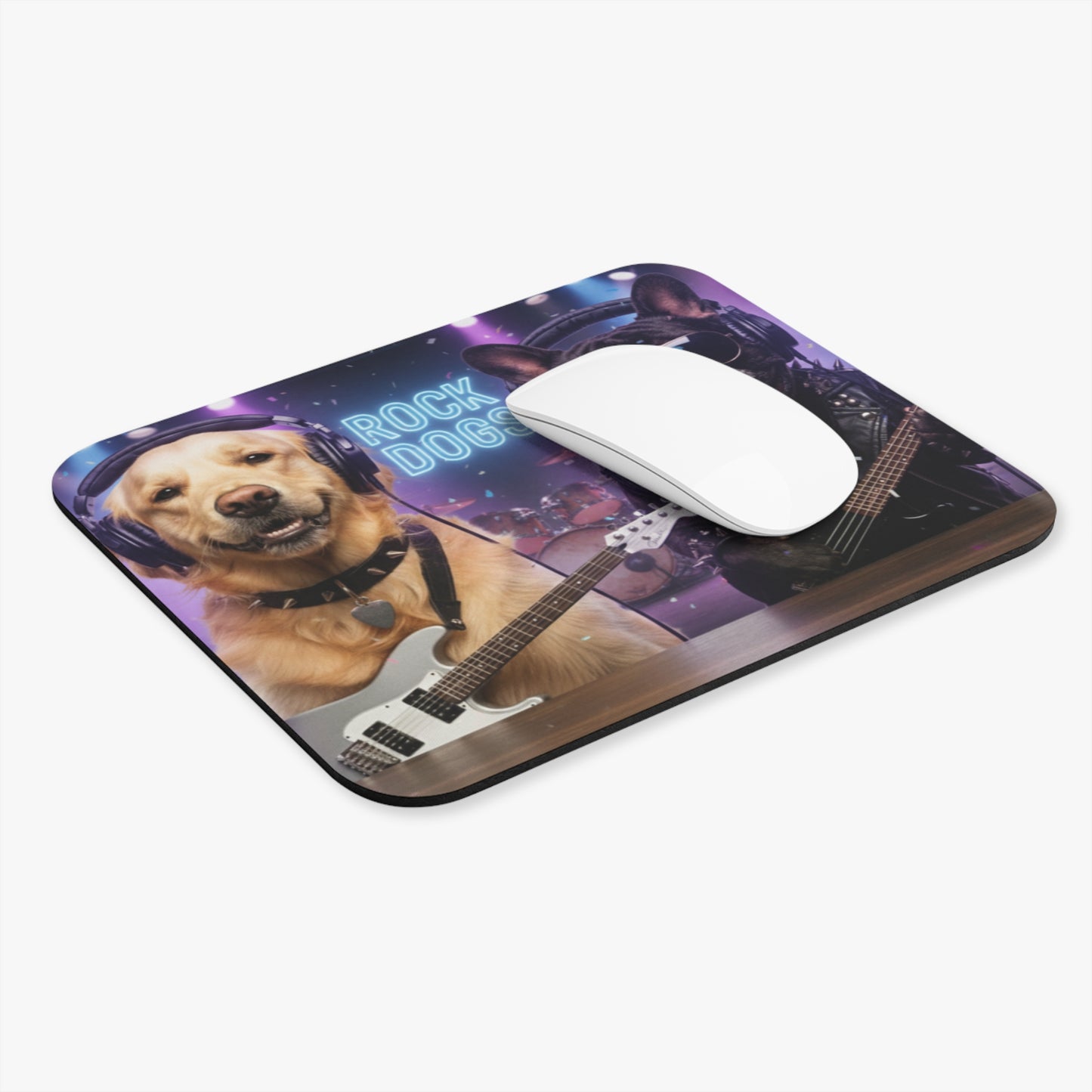 Goldie & Frenchie 'Rock Dogs' Mouse Pad
