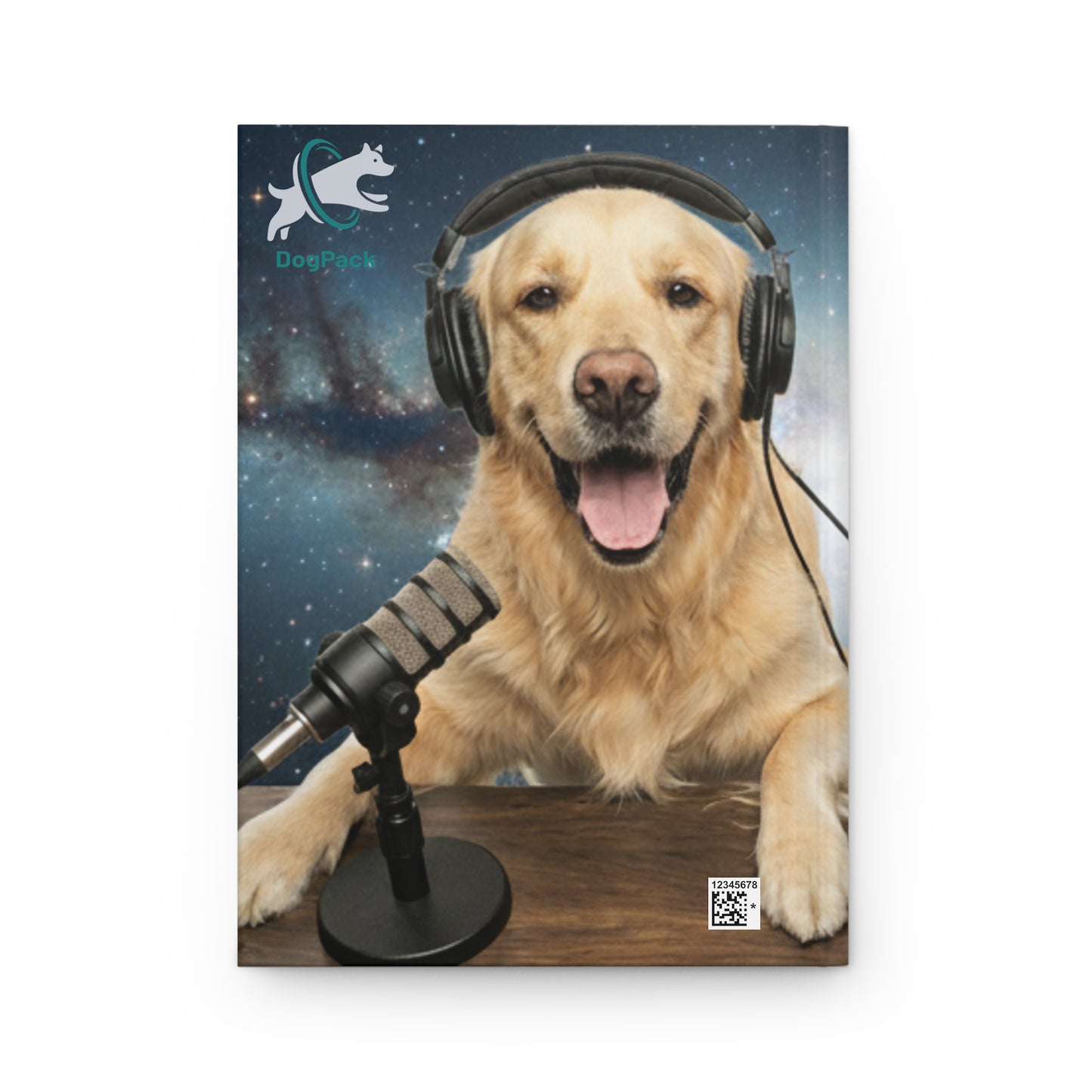 Goldie & Frenchie 'Broadcasting from Space' Hardcover Journal