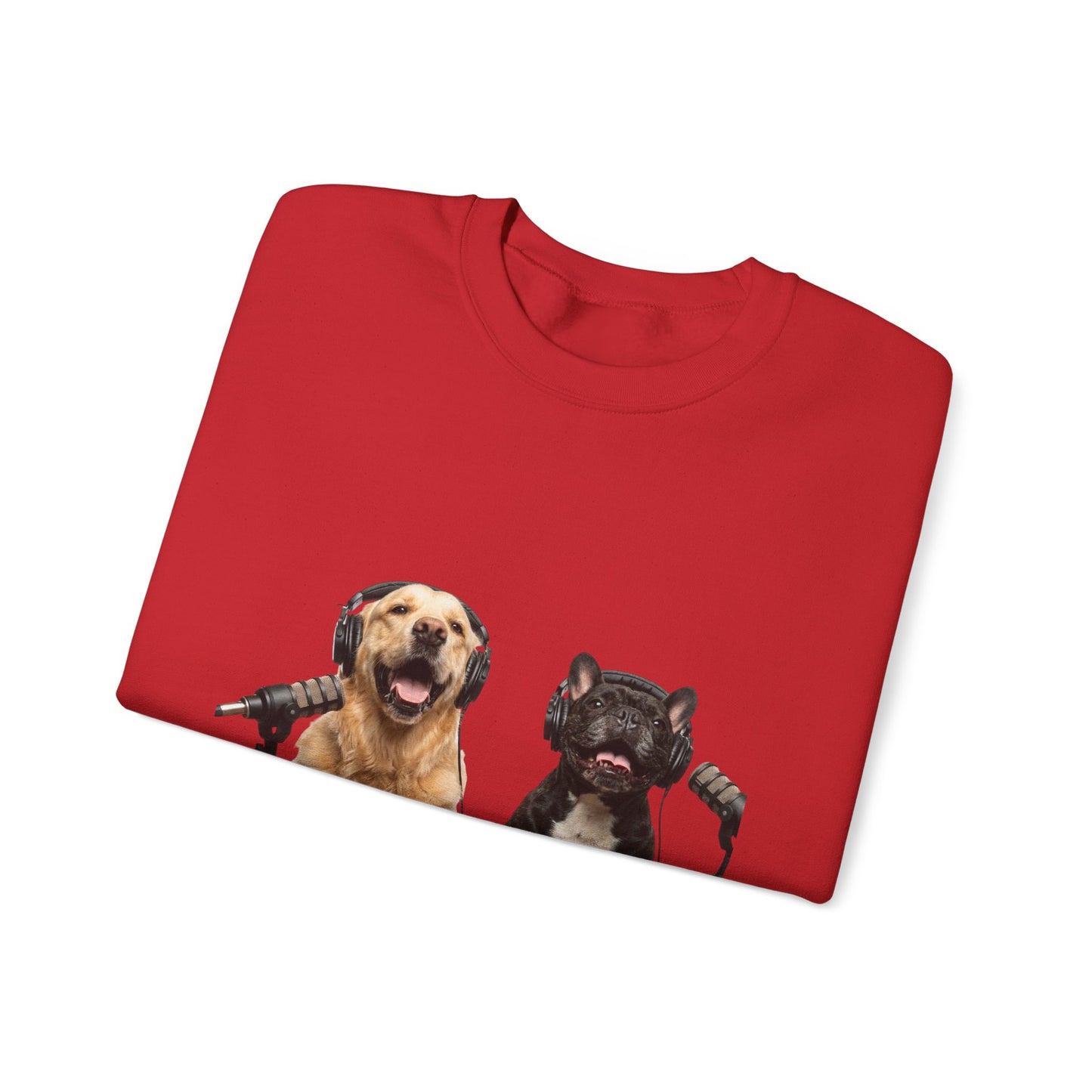 Goldie & Frenchie Smiling Crewneck with G&F sleeves