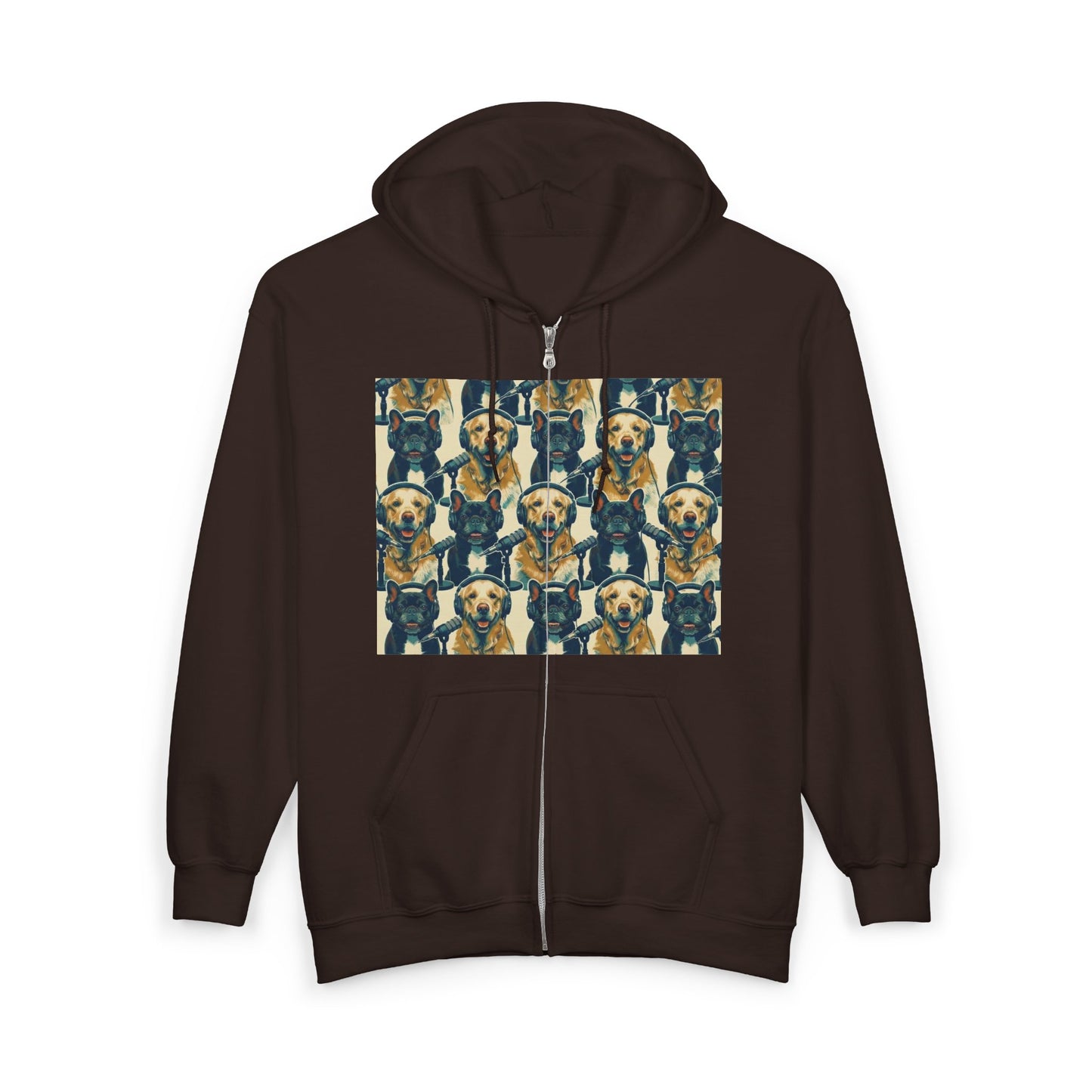 Goldie & Frenchie Podcast Full-Zip Hoodie - Front and Back - Ships from Australia + New Zealand