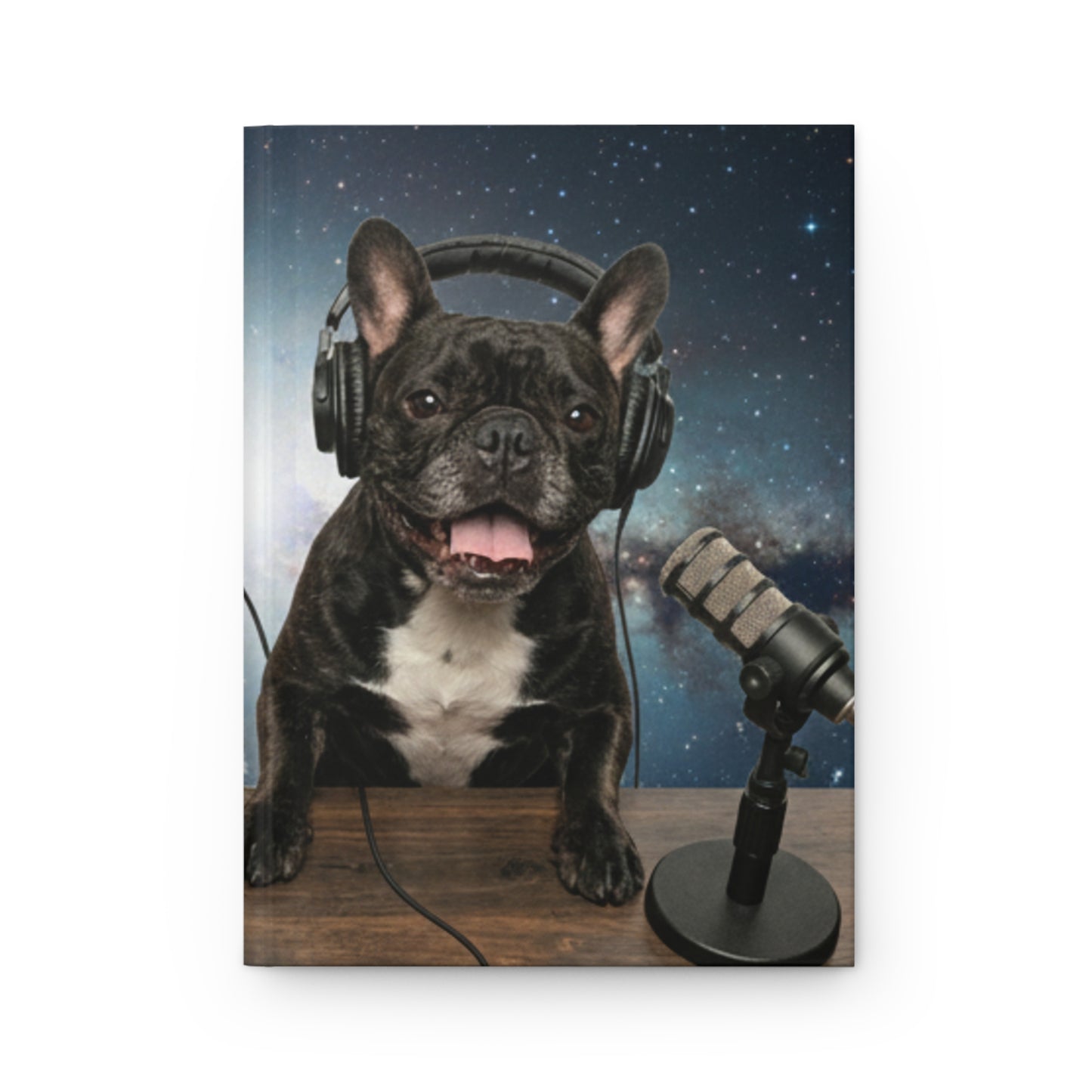 Goldie & Frenchie 'Broadcasting from Space' Hardcover Journal