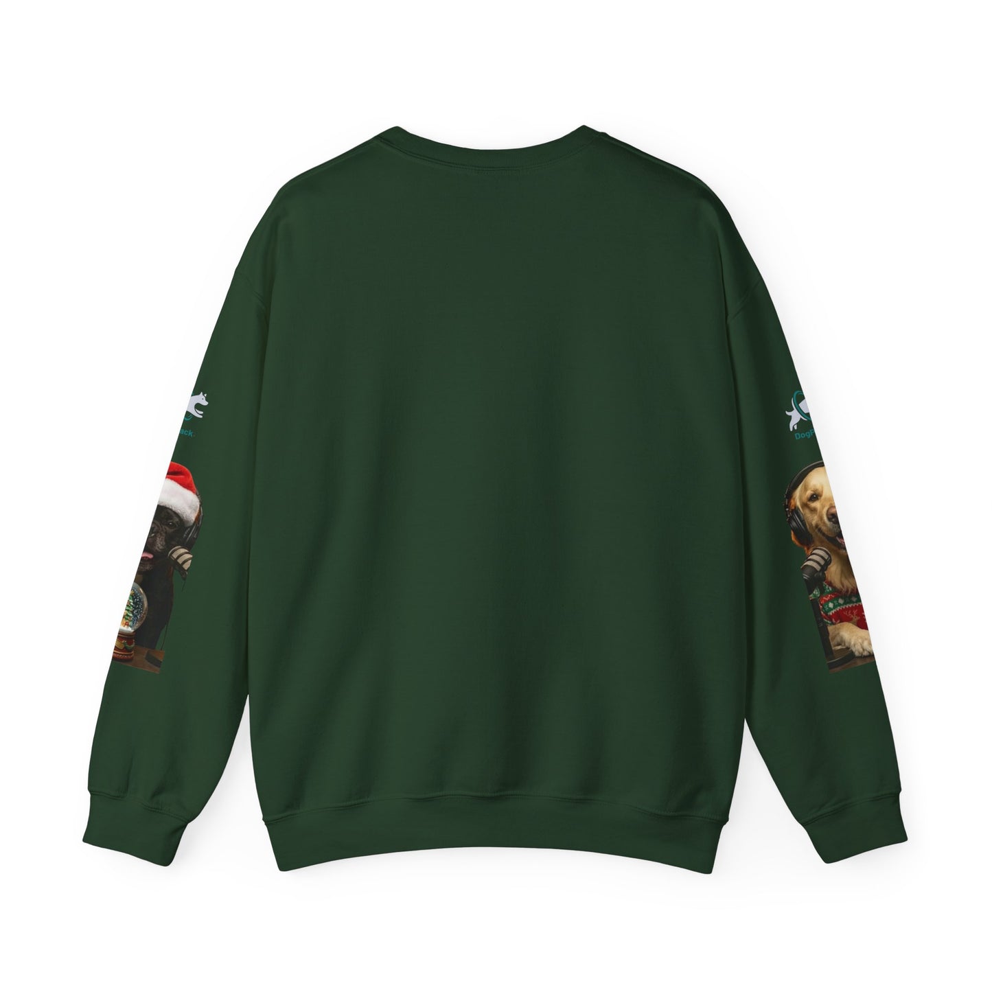 Goldie & Frenchie Christmas Crewneck with G&F sleeves