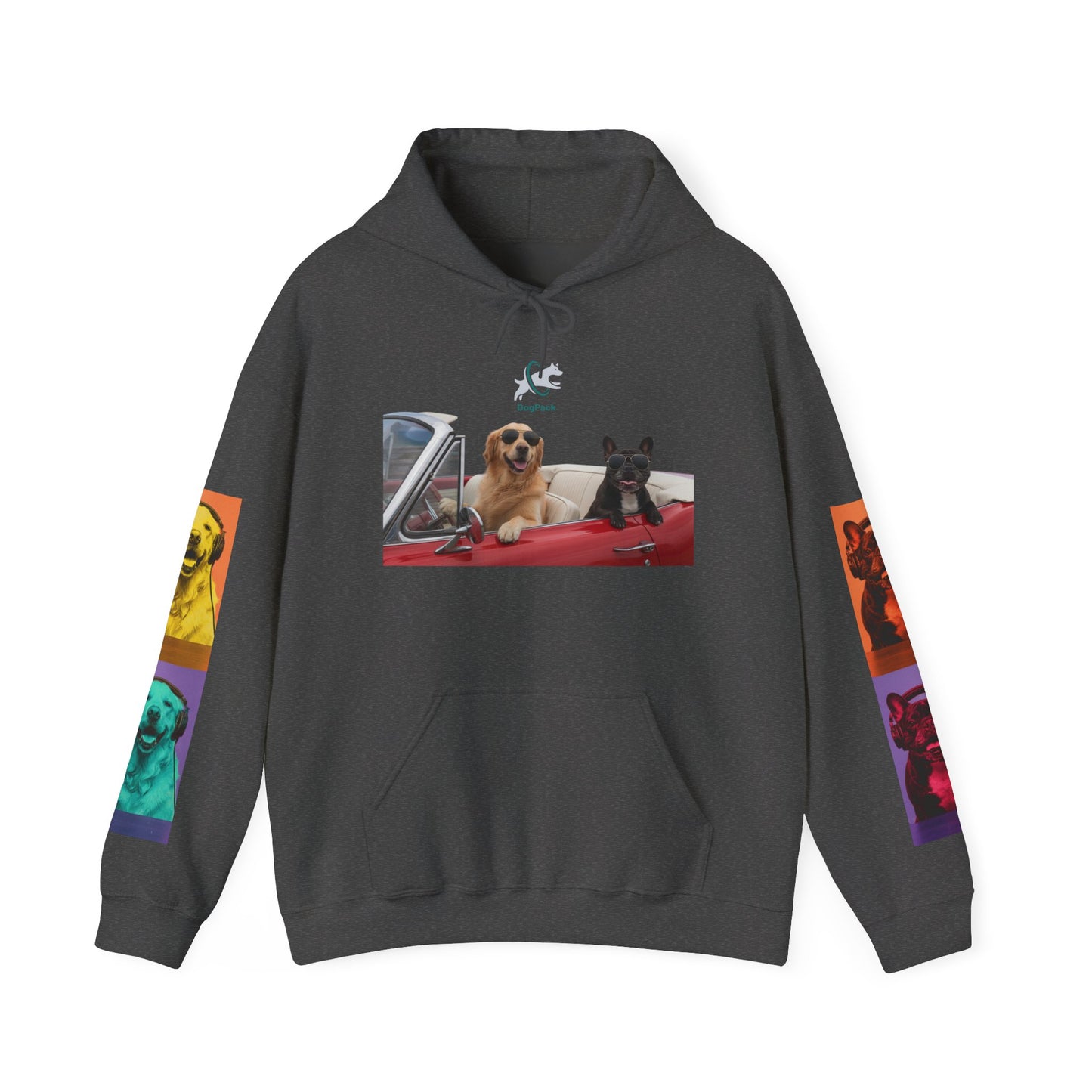 Goldie & Frenchie Cruisin' Hoodie — G&F "Windows down, music up" - Warhol inspired
