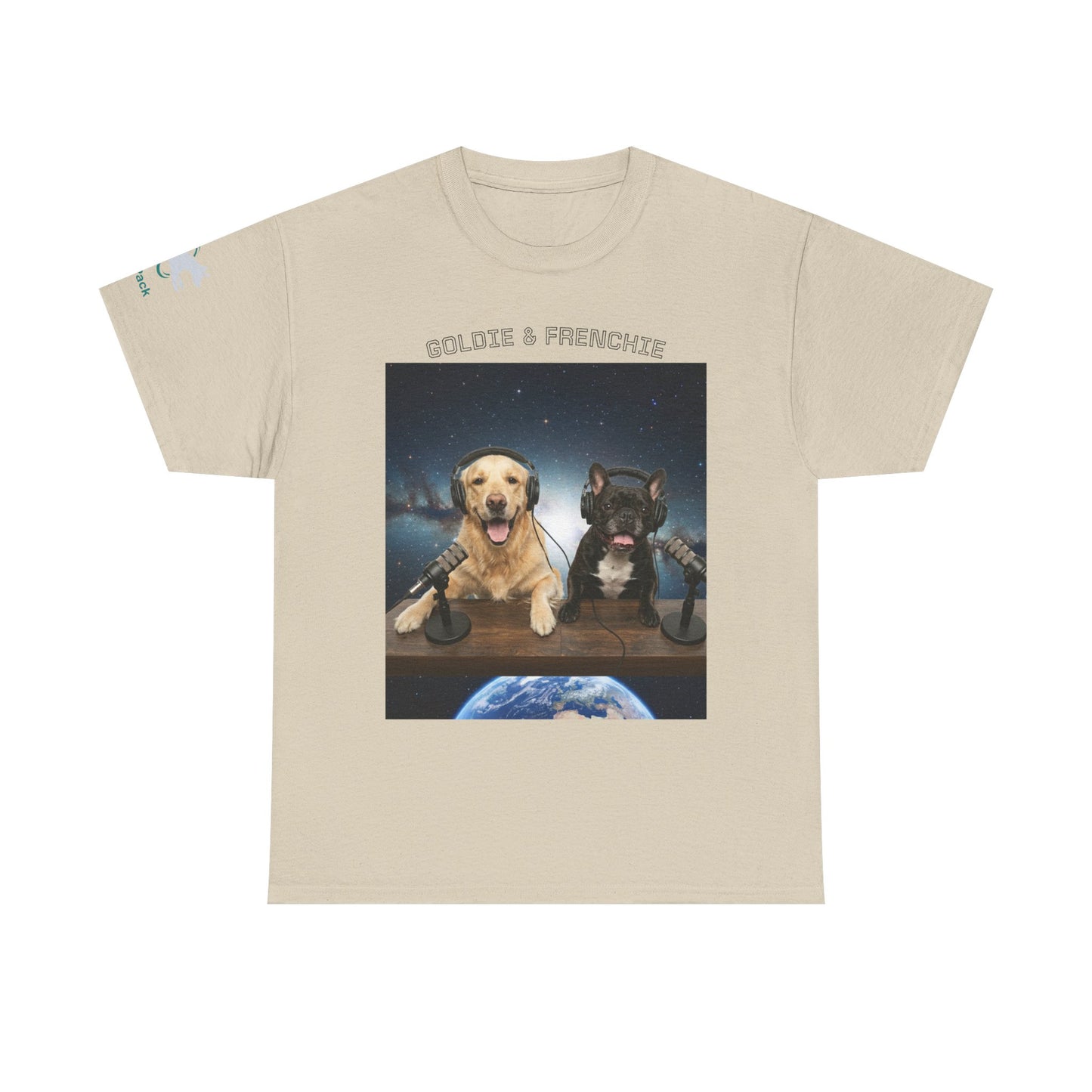 Goldie & Frenchie Broadcasting from Space T-Shirt