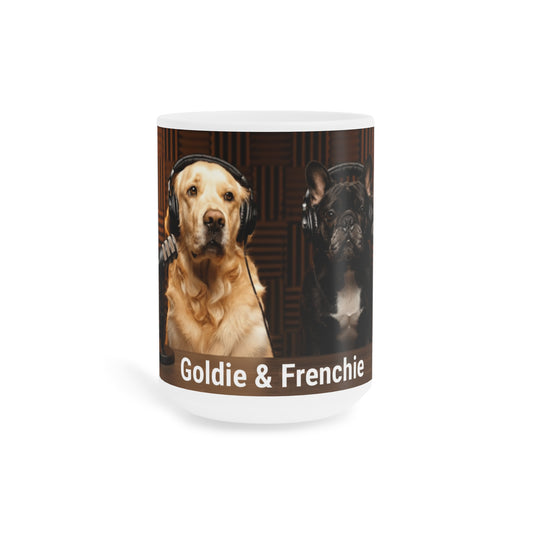 Goldie & Frenchie In the Studio Coffee Mug (11oz/15oz/20oz) - Made and Ships from Canada