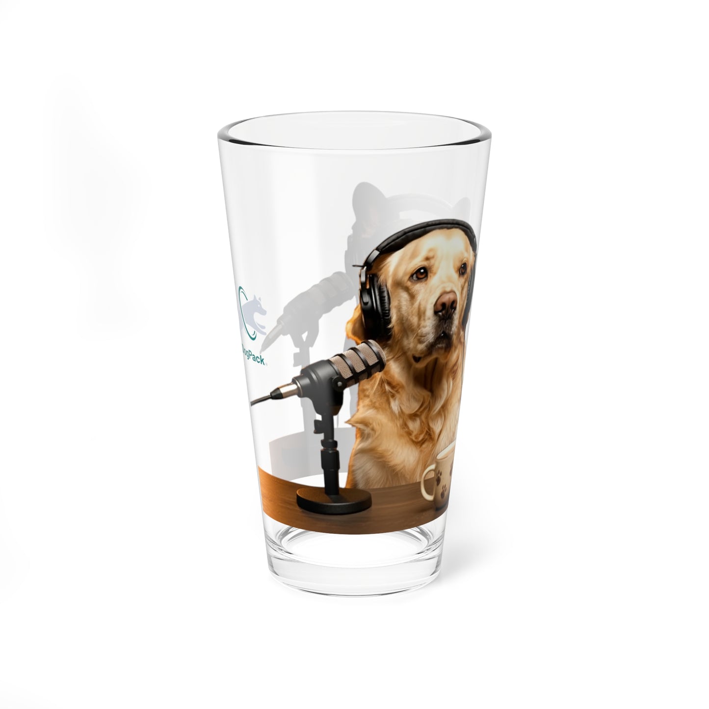 Goldie & Frenchie Serious Podcast Pint Glass 16oz (473ml)
