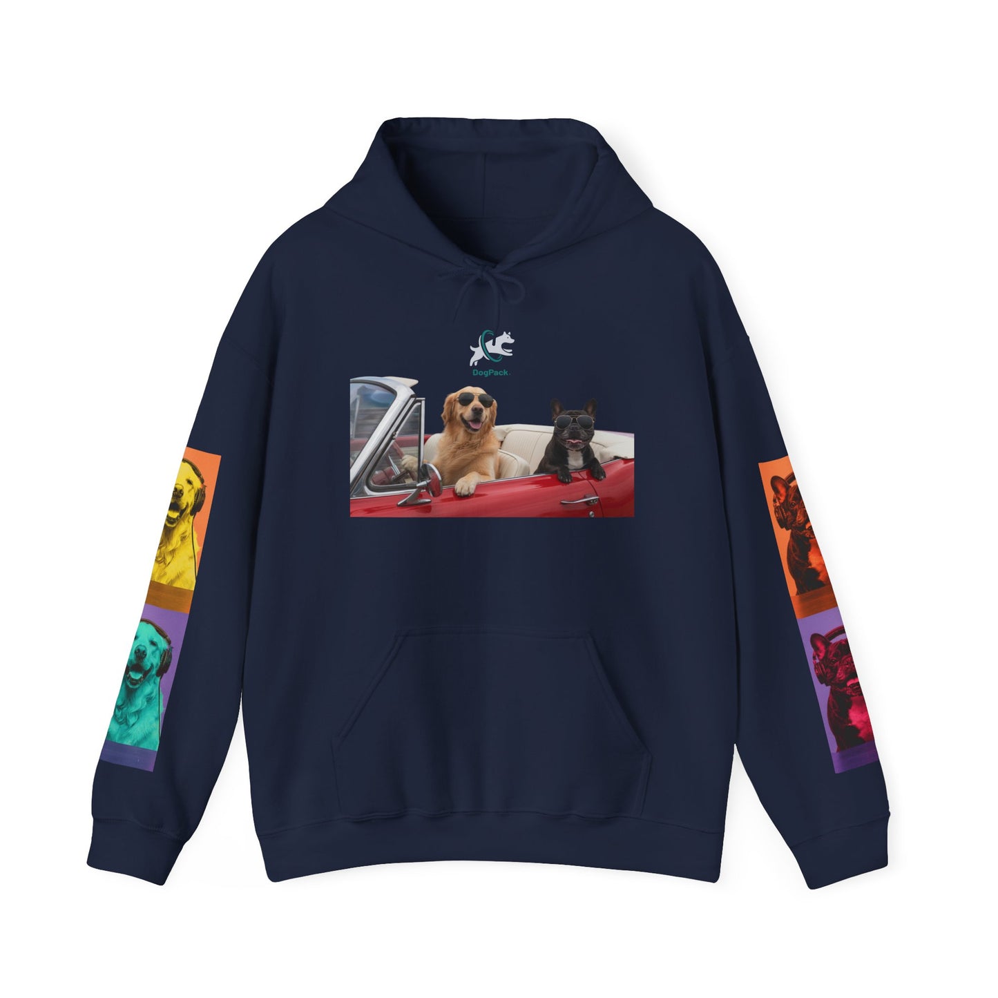 Goldie & Frenchie Cruisin' Hoodie — G&F "Windows down, music up" - Warhol inspired