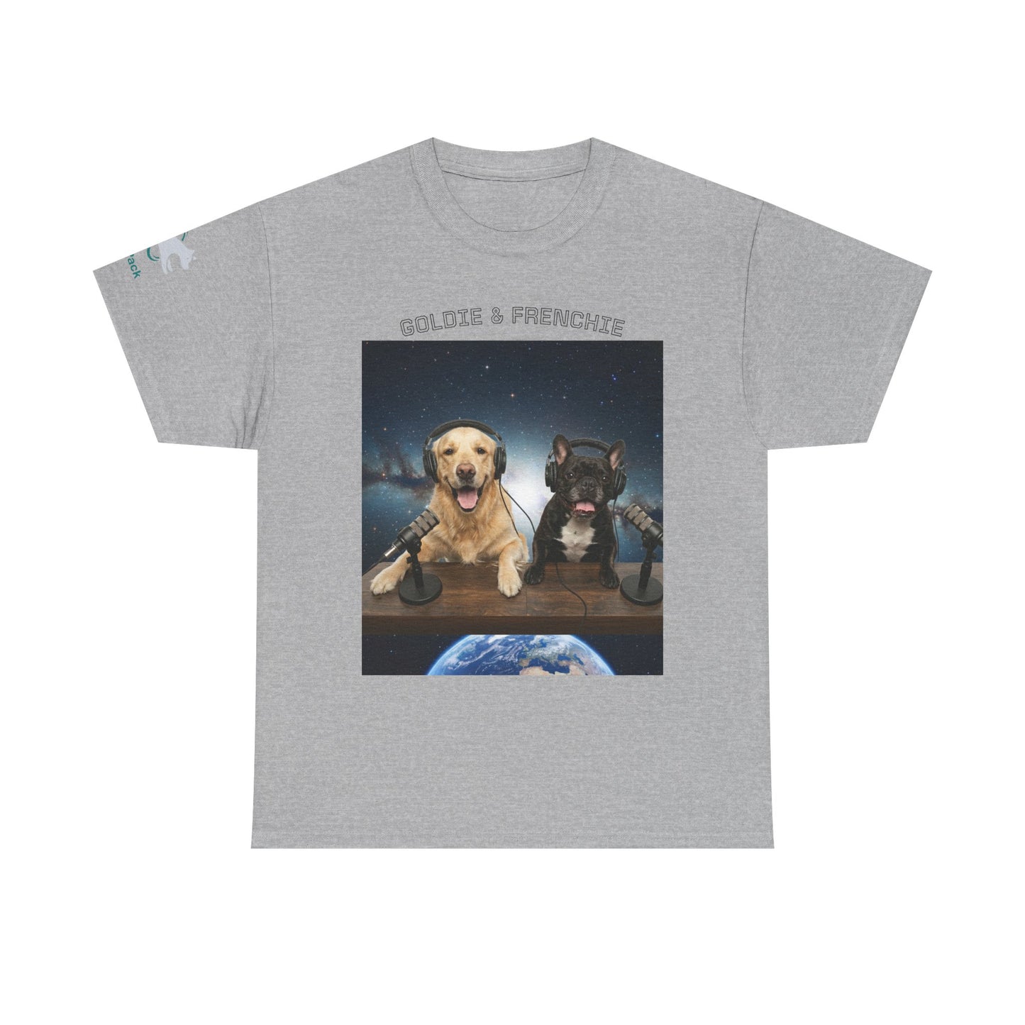 Goldie & Frenchie Broadcasting from Space T-Shirt