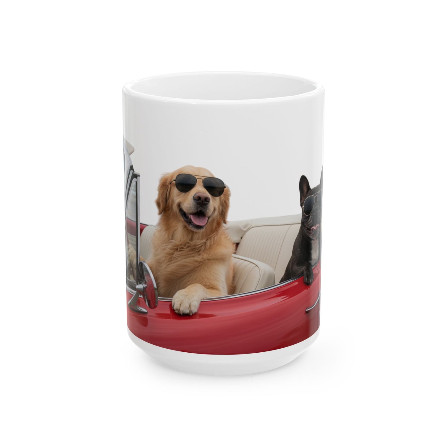Goldie & Frenchie 'Roadtrippin' - Ceramic Coffee Mug (11oz, 15oz)