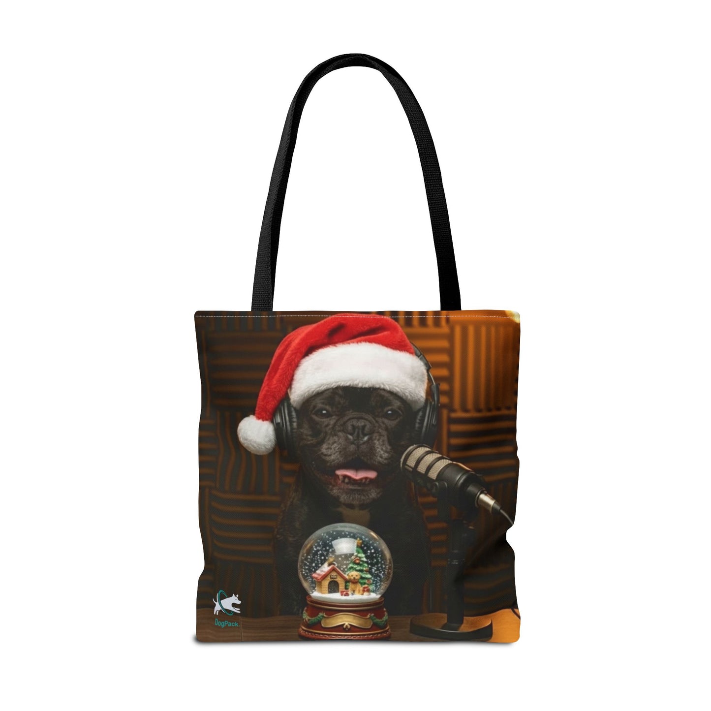 Goldie & Frenchie Smiling Christmas Tote Bag