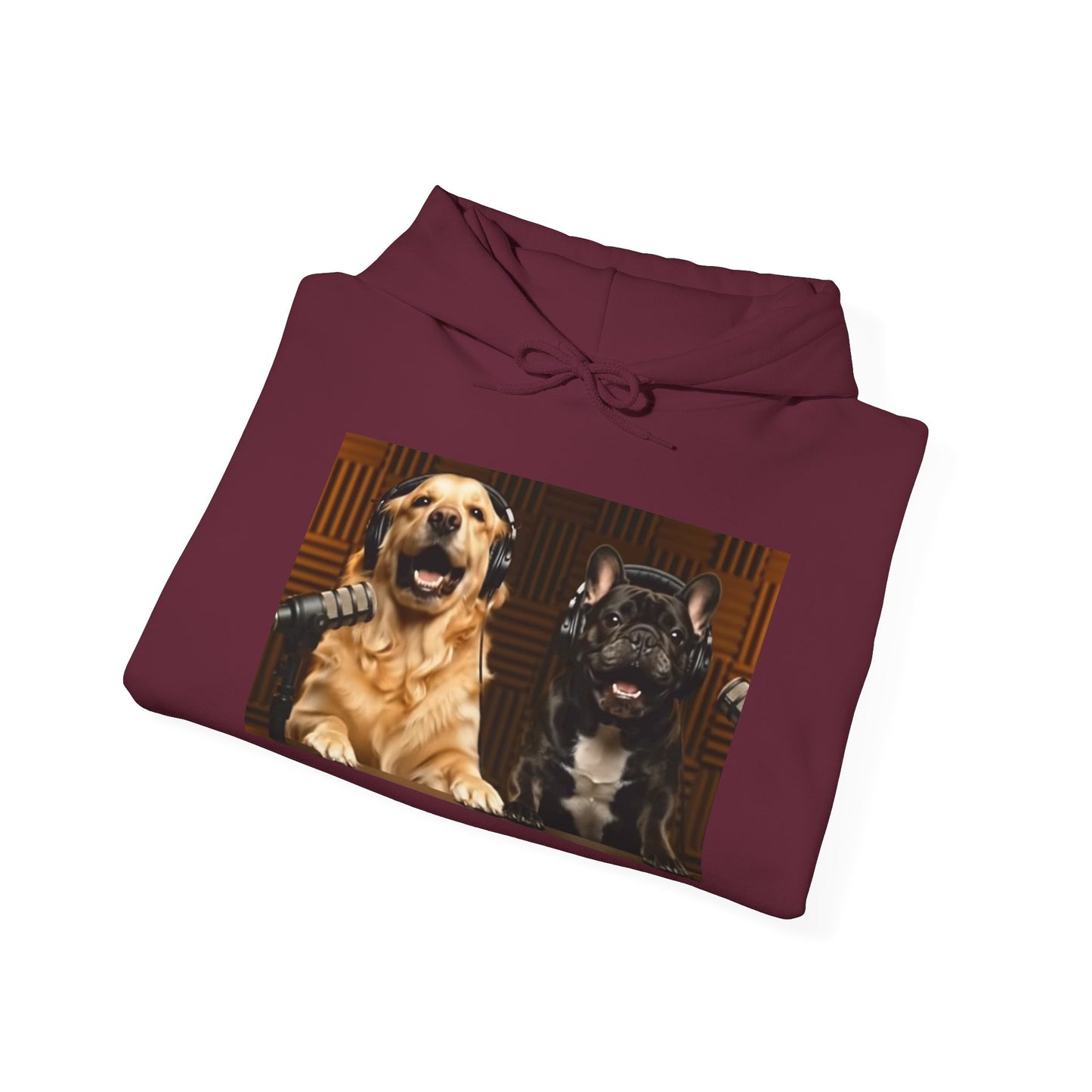 Goldie & Frenchie Hoodie — "Love G&F" Back and Front