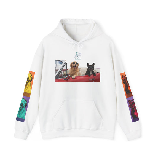 Goldie & Frenchie Cruisin' Hoodie — G&F "Windows down, music up" - Warhol inspired