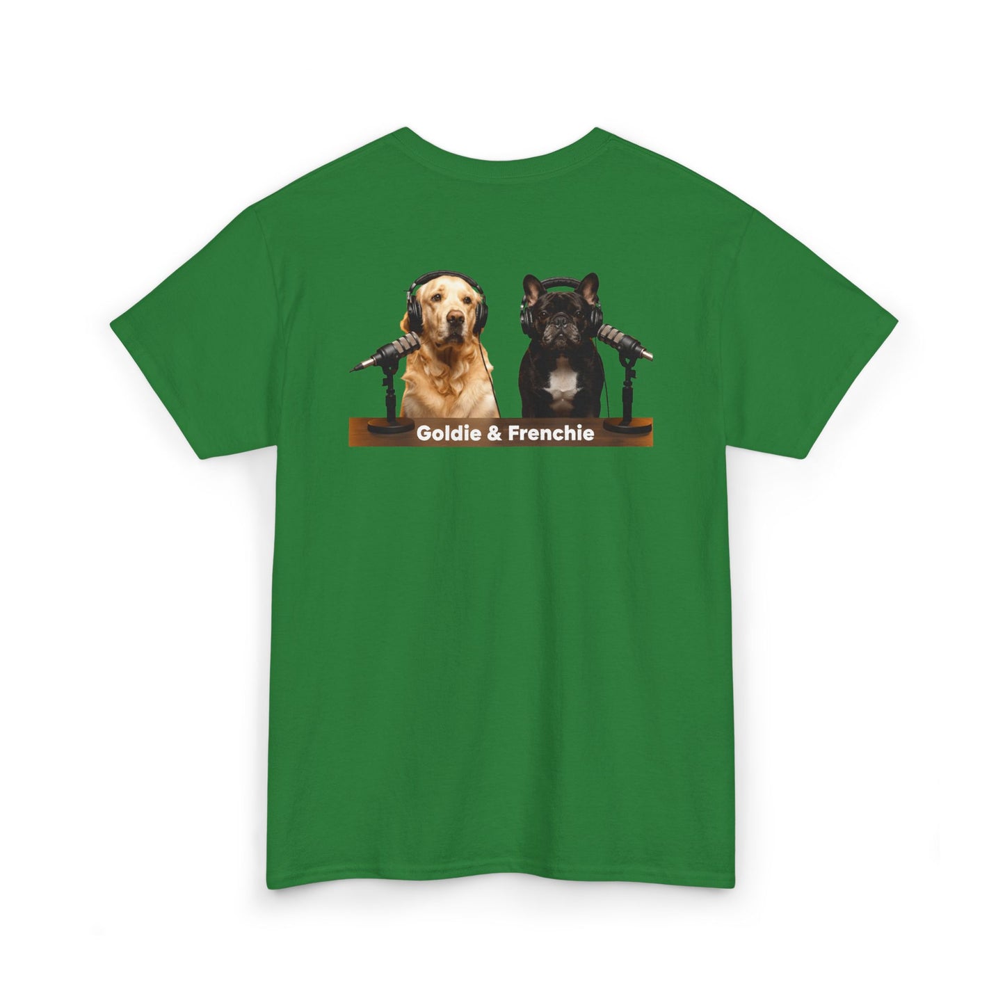 Goldie & Frenchie Staying Warm Front & Back Canada T‑Shirt - Ships from Canada