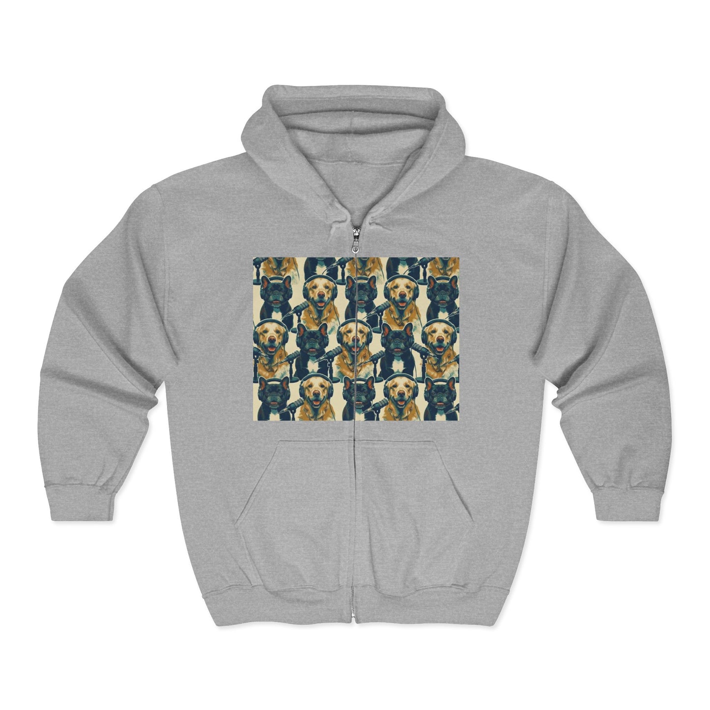 Goldie & Frenchie Podcast Full-Zip Hoodie - Front and Back - Ships from Australia + New Zealand