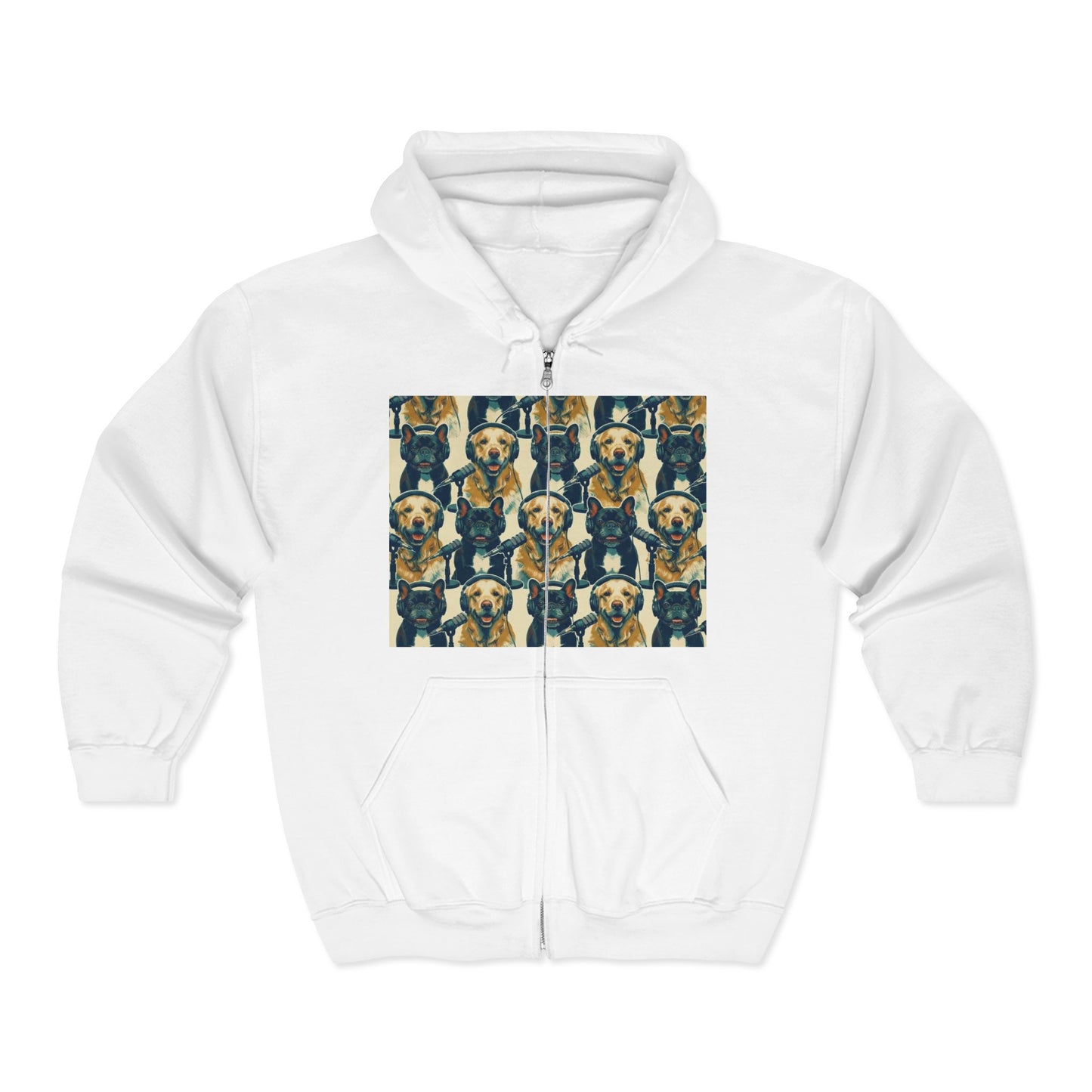 Goldie & Frenchie Podcast Full-Zip Hoodie - Front and Back - Ships from Australia + New Zealand