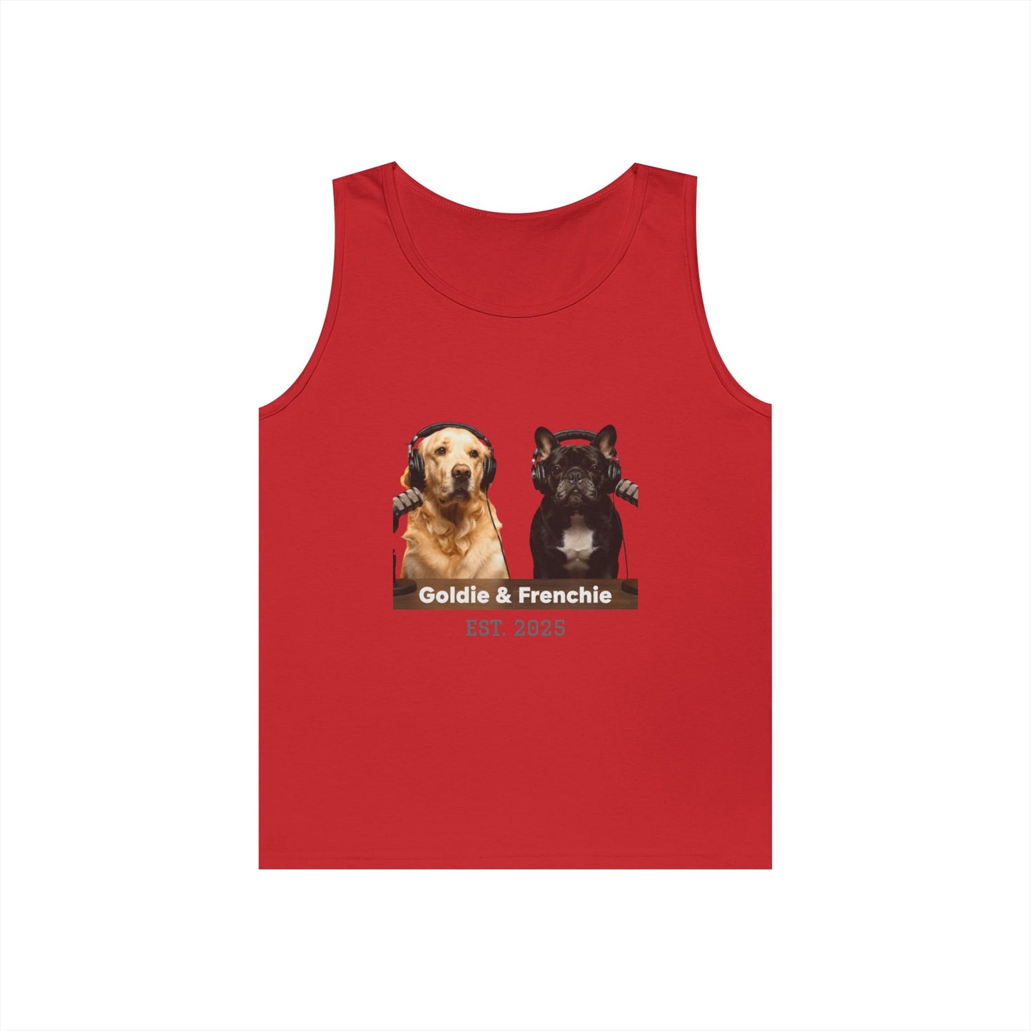 Goldie & Frenchie Front and Back Tank Top - Unisex
