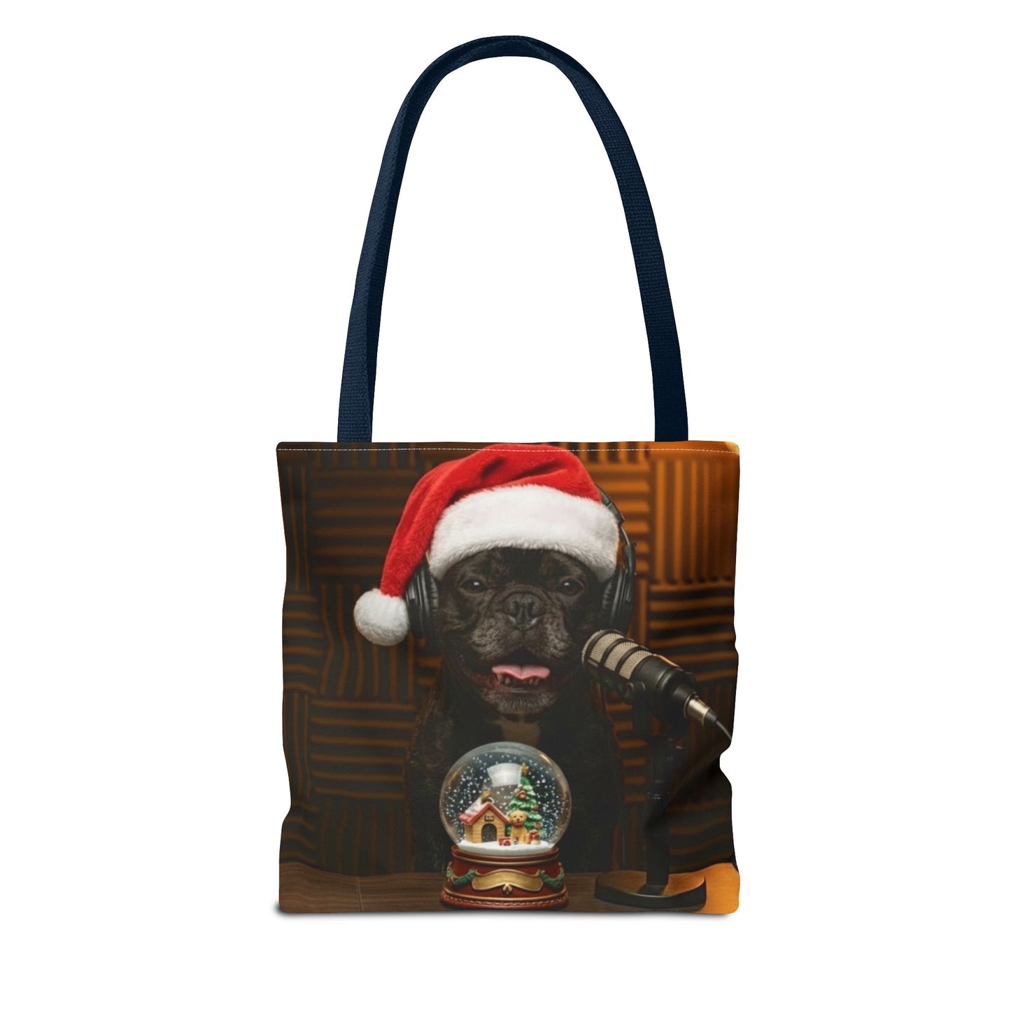 Goldie & Frenchie Smiling Christmas Tote Bag