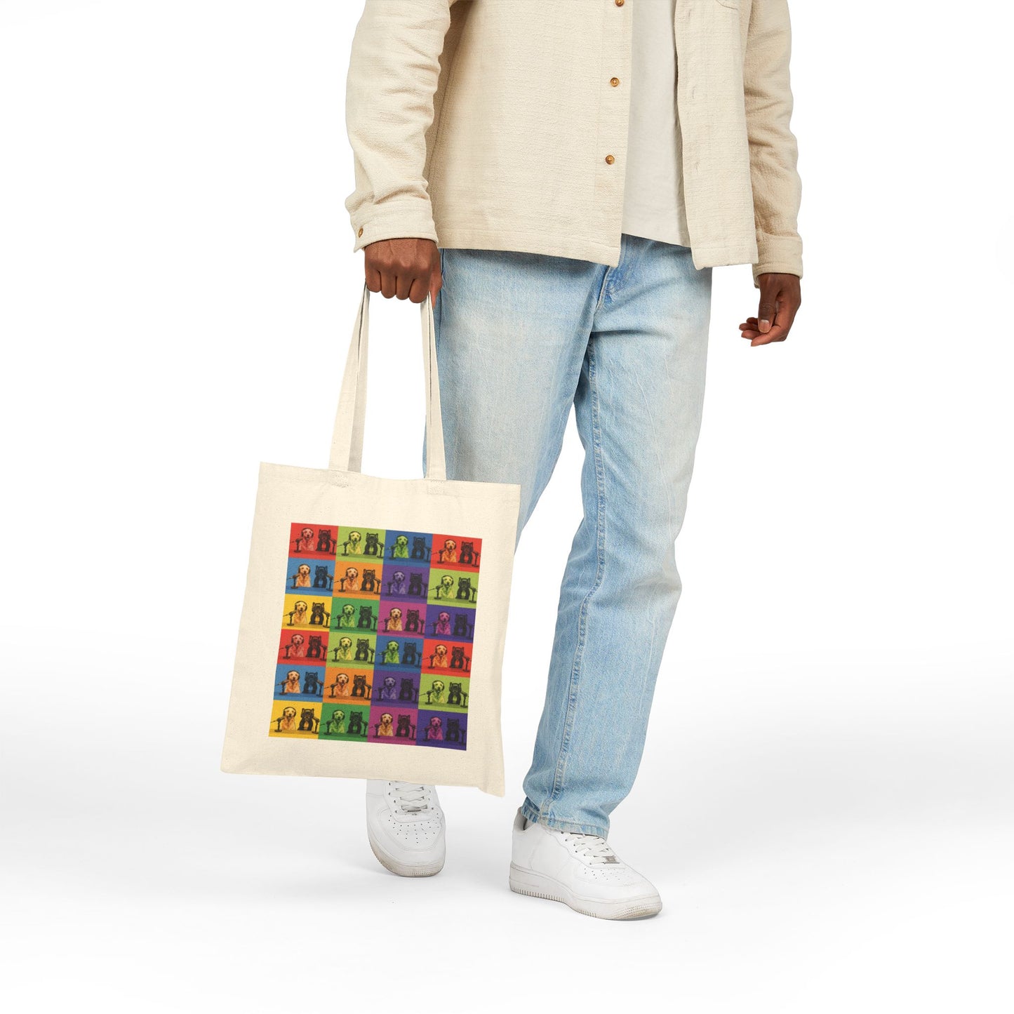 Goldie & Frenchie 'Pop-Art Warhol Inspired' Canvas Tote