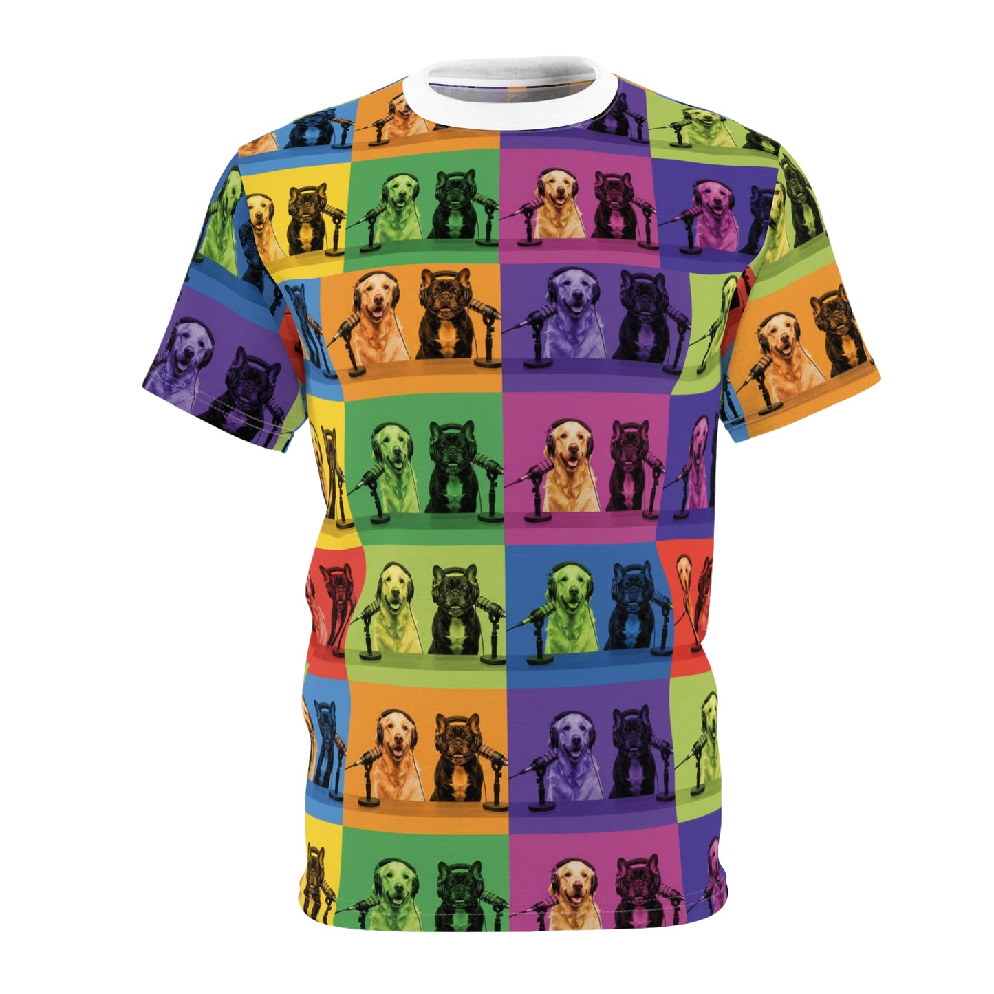 Goldie & Frenchie - The Ultimate Fan - Pop Art Rainbow T‑Shirt