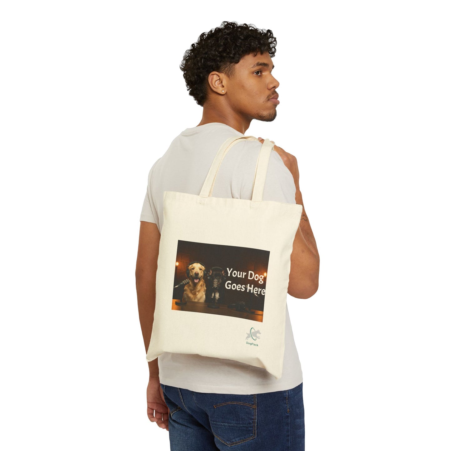 Goldie & Frenchie Custom Canvas Tote - Send in your Pic - Two Sides