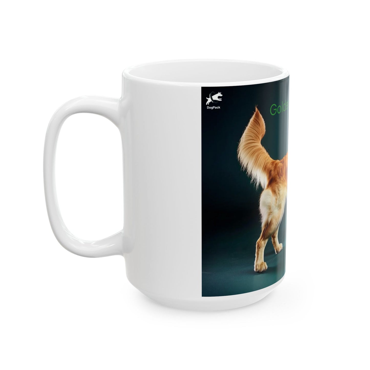Golden Retriever Ceramic Mug – Golden Retriever Dog Breed Coffee Cup (11oz, 15oz)