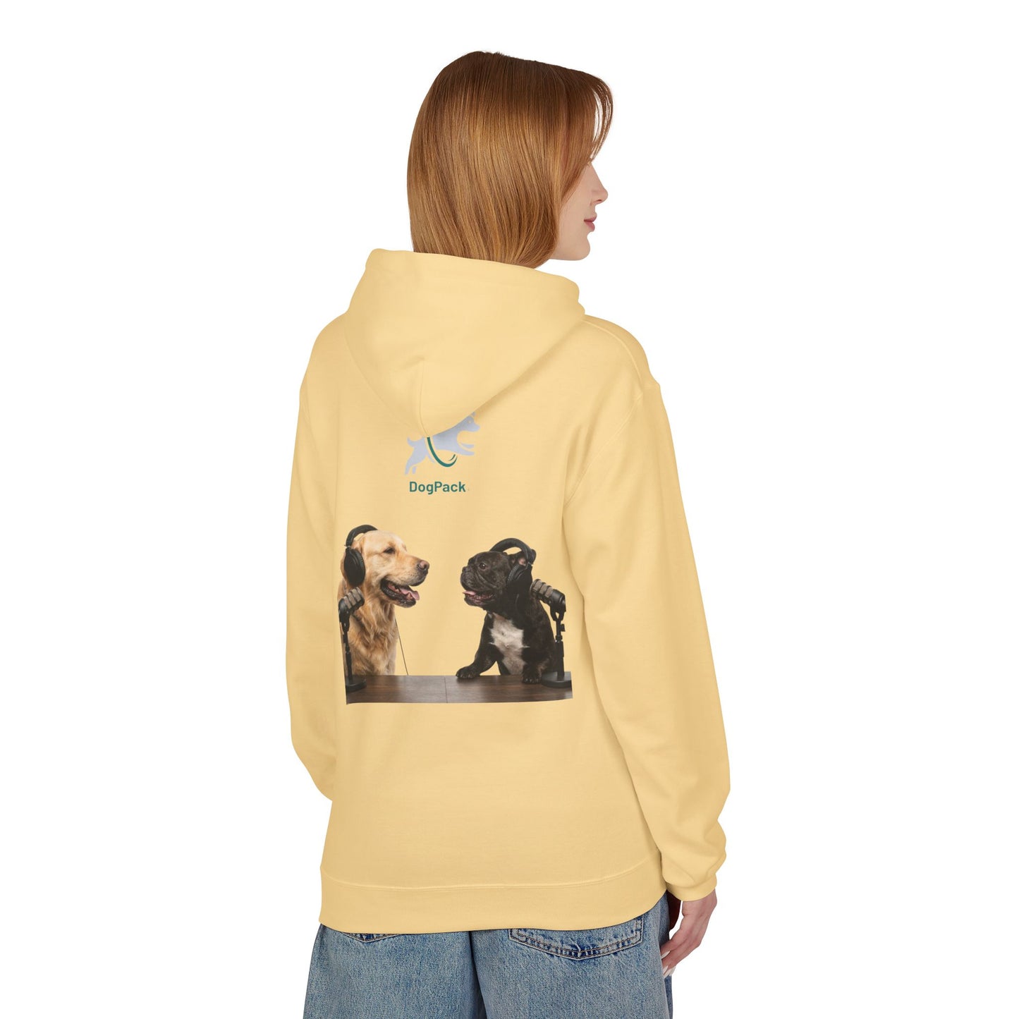 Custom Goldie & Frenchie with Your Dog! Soft Style Podcast Hoodie