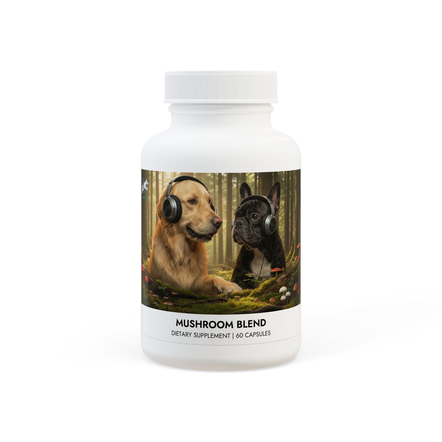 Goldie & Frenchie™ Mushroom Blend Supplement (60 Capsules)