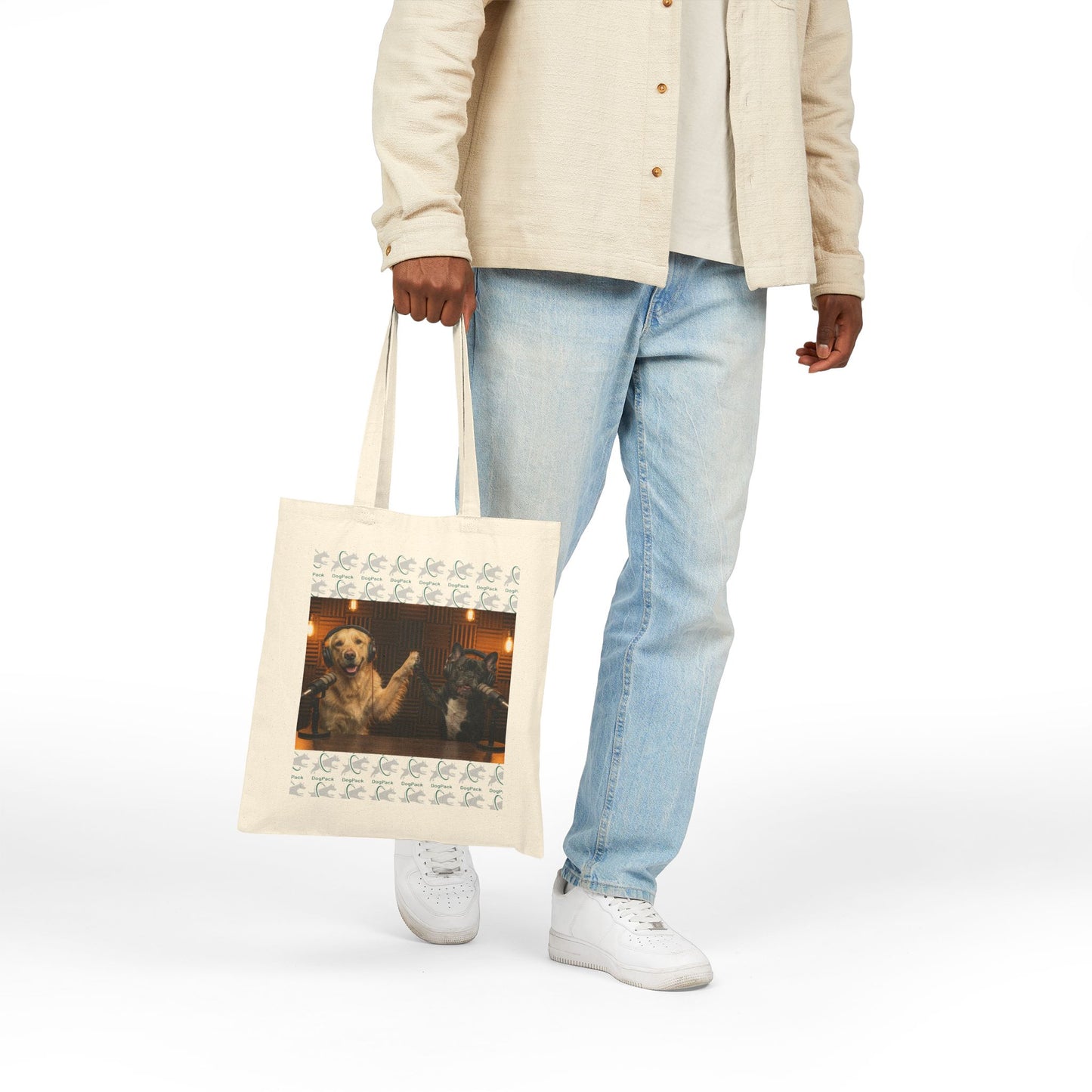 Goldie & Frenchie 'High Fives' Canvas Tote