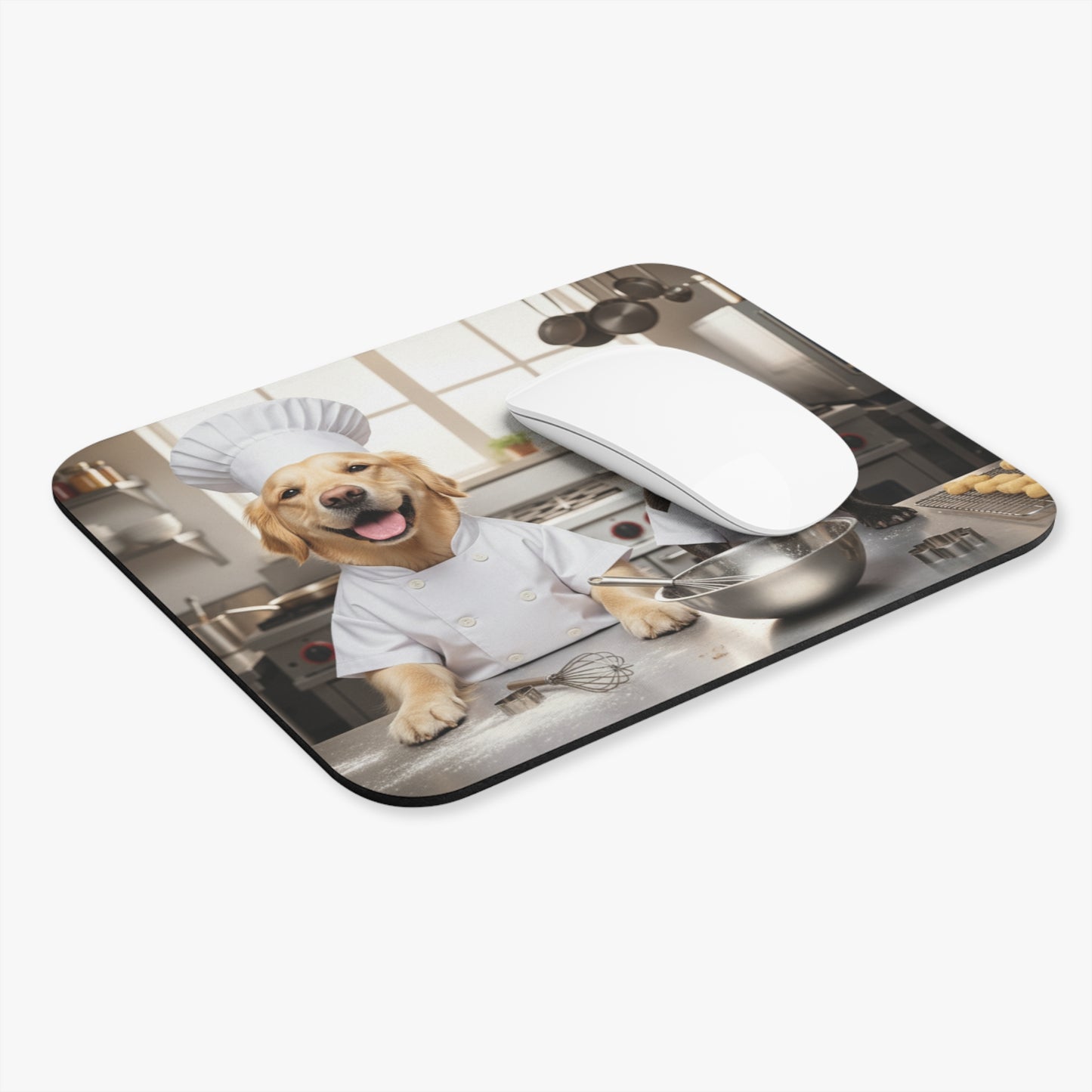 Goldie & Frenchie 'Helping in the Kitchen' Mousepad
