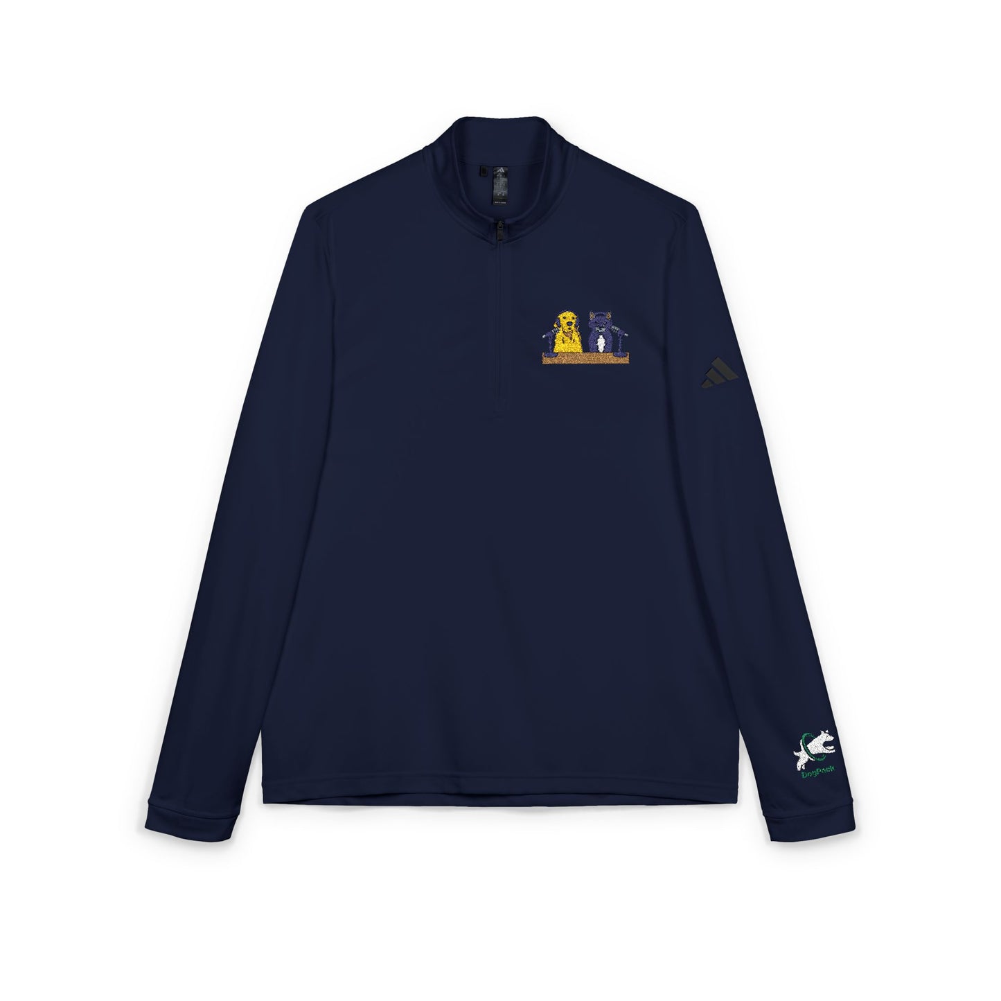 DogPack® Embroidered Studio Patch Quarter-Zip Pullover — adidas® Performance Layer