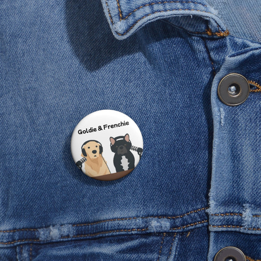 Goldie & Frenchie Animated Pin Badge