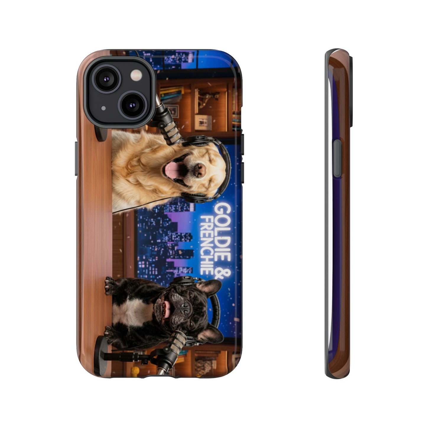 Goldie & Frenchie Talk Show LOL Laughing out iPhone Cases
