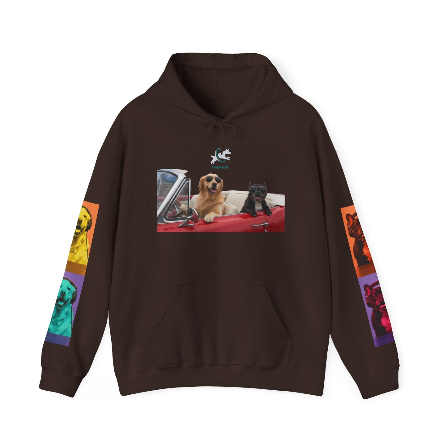 Goldie & Frenchie Cruisin' Hoodie — G&F "Windows down, music up" - Warhol inspired