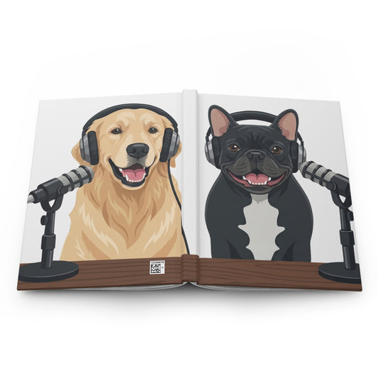 Goldie & Frenchie 'Animated Broadcasters' Perforated Notebook