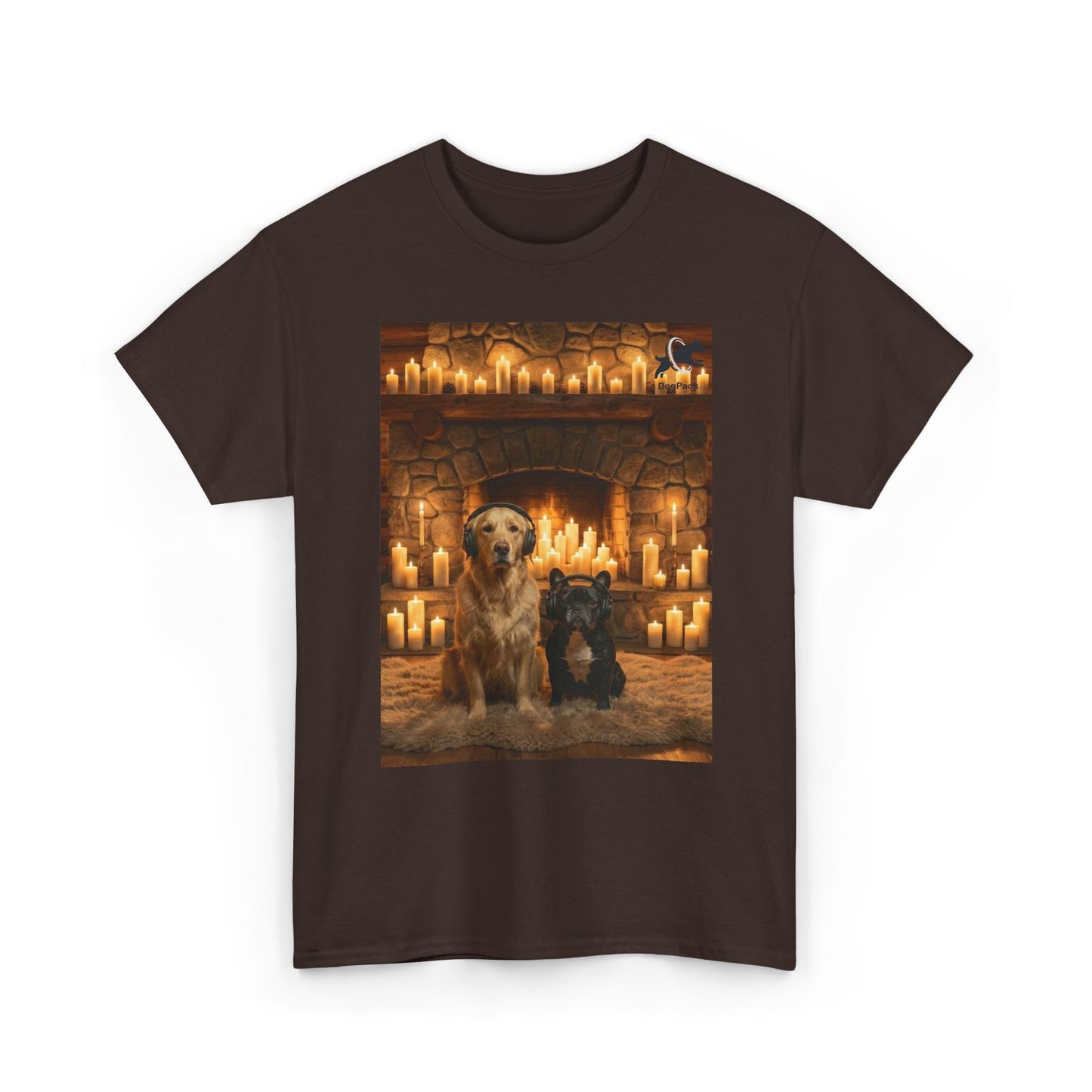 Goldie & Frenchie Staying Warm Front & Back Canada T‑Shirt - Ships from Canada